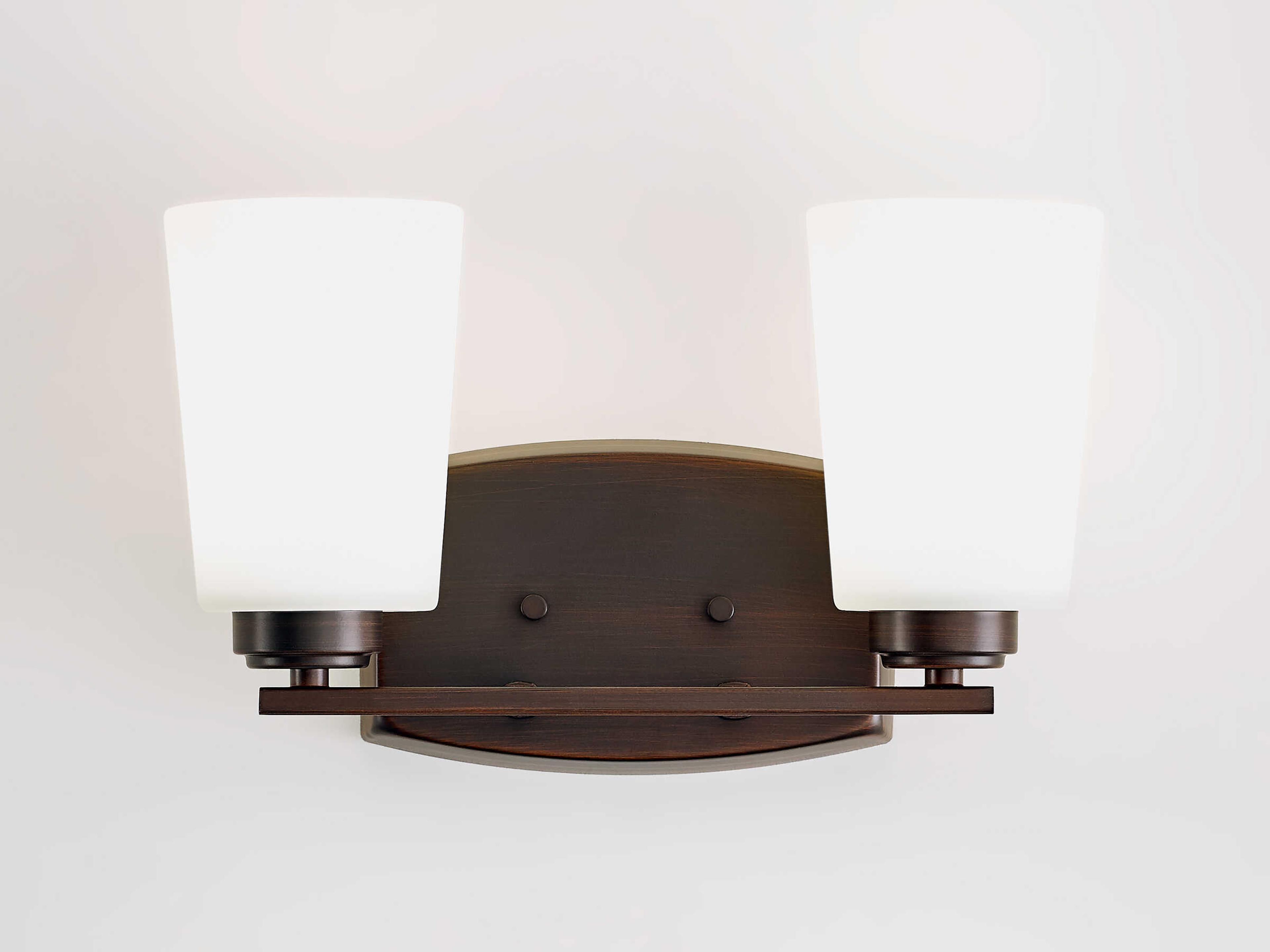 Generation Lighting Franport 2-Light Bronze Glass Vanity Light