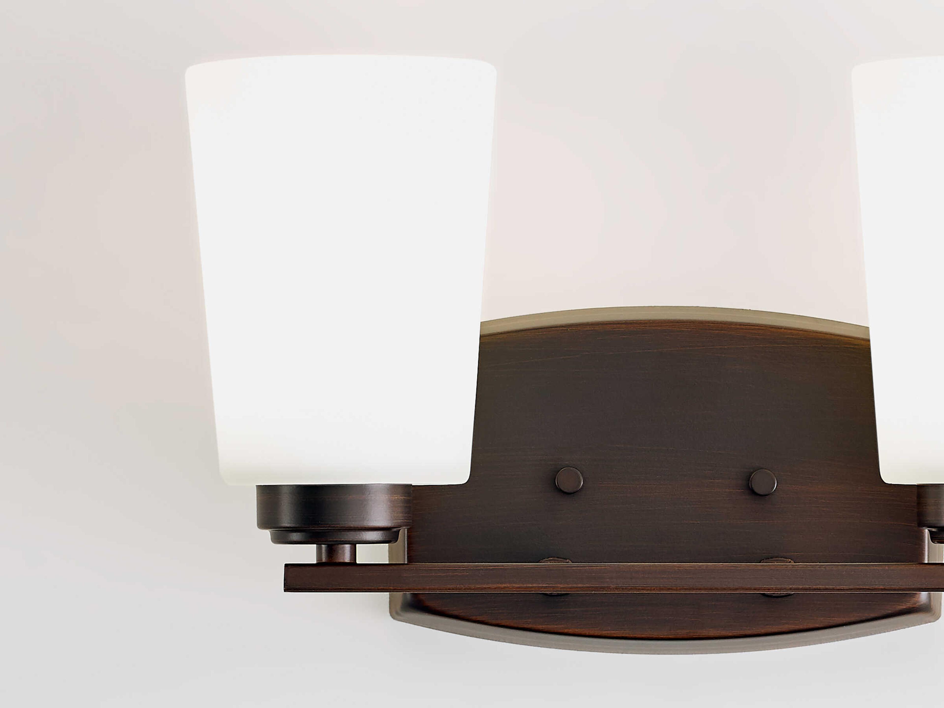 Generation Lighting Franport 2-Light Bronze Glass Vanity Light