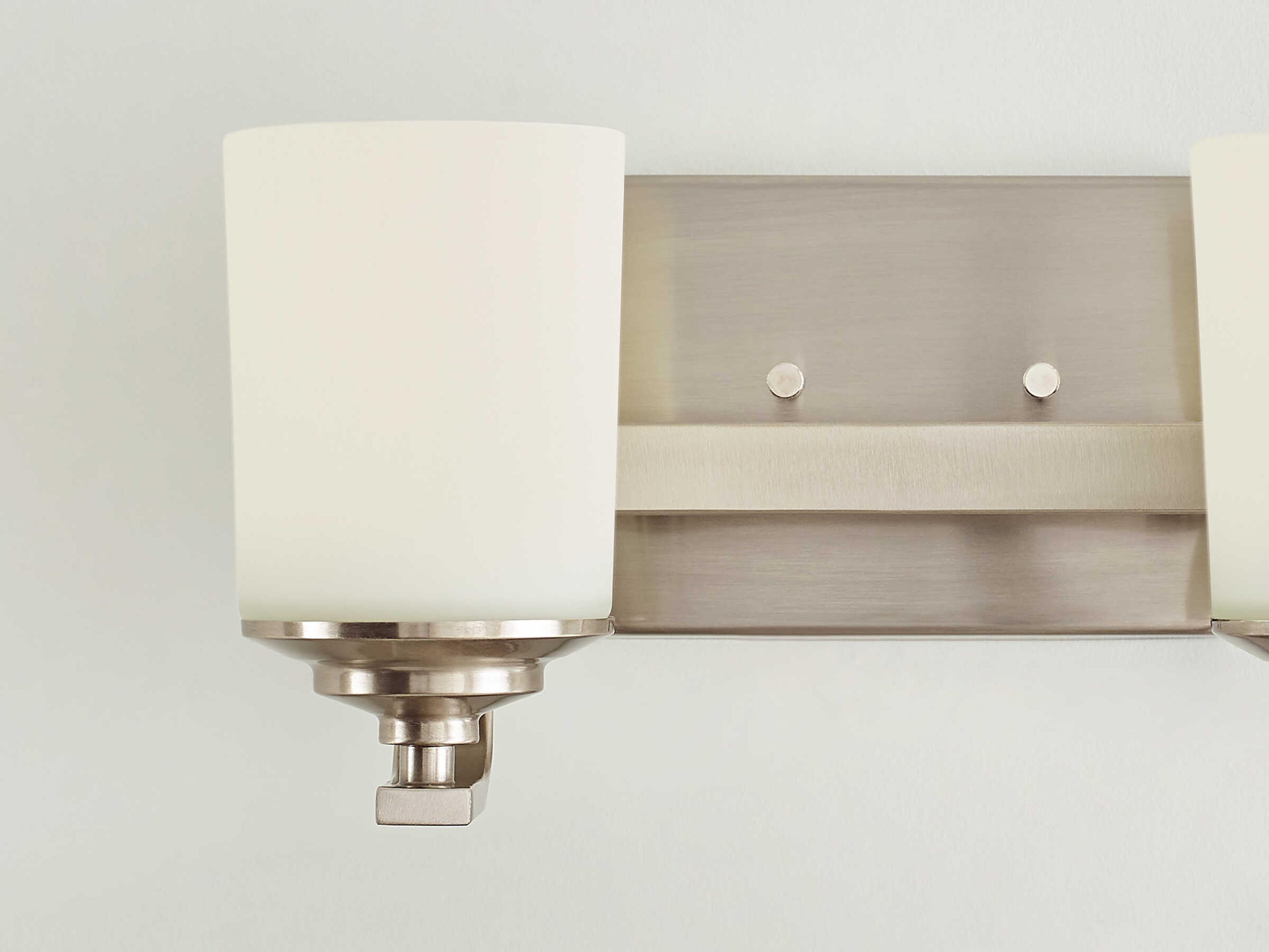 Generation Lighting Kemal 2-Light Brushed Nickel Glass Vanity Light