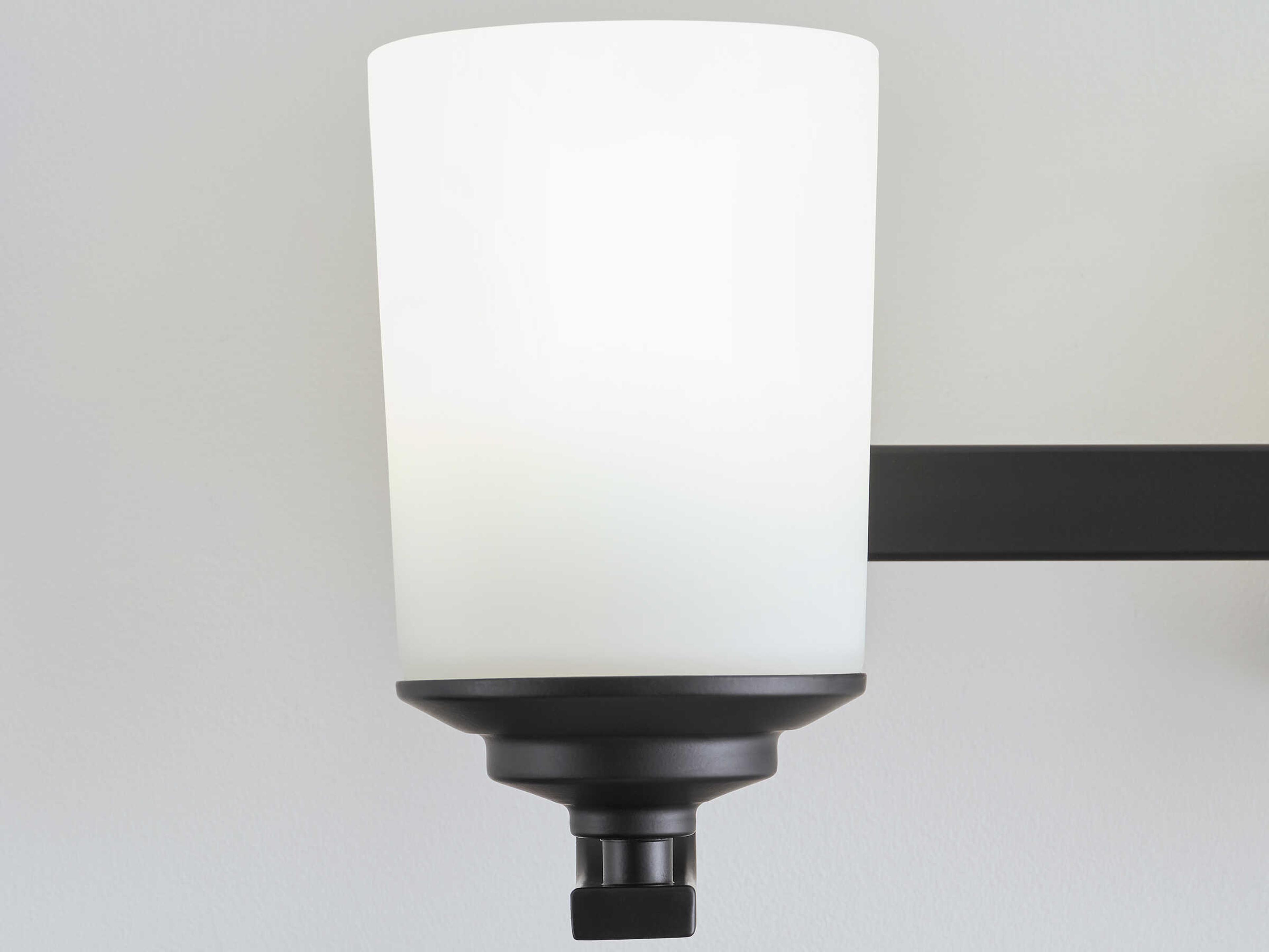 Generation Lighting Kemal 3-Light Midnight Black Glass Vanity Light