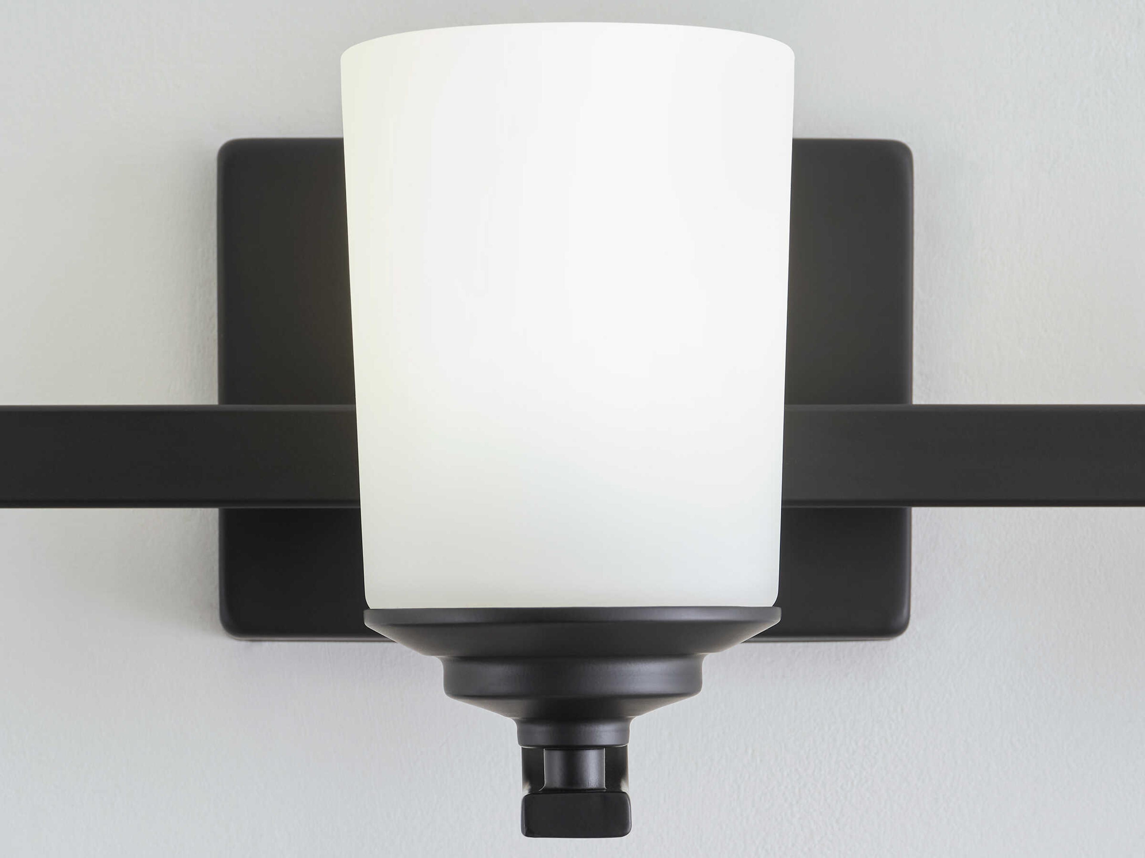 Generation Lighting Kemal 3-Light Midnight Black Glass Vanity Light