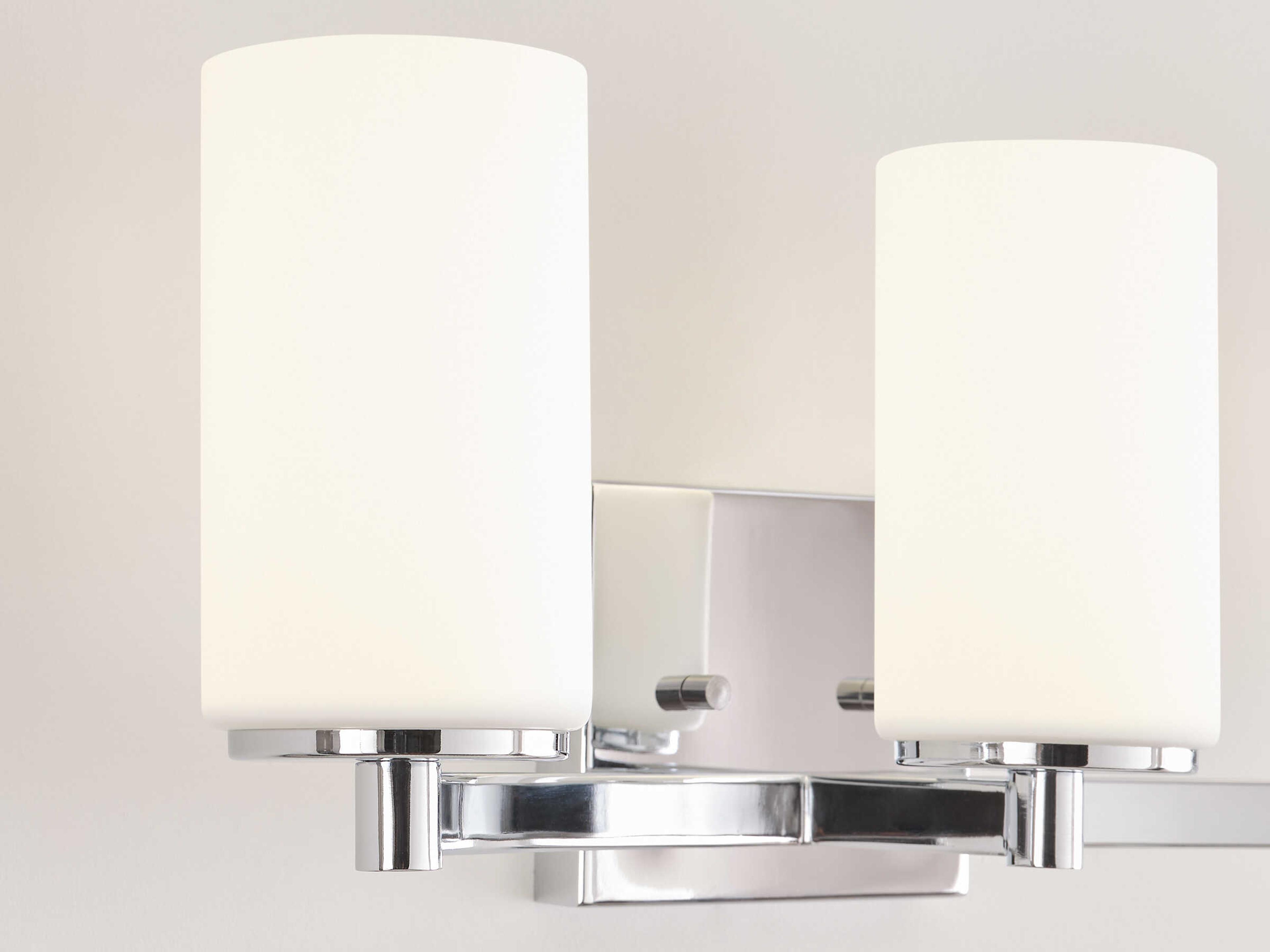 Generation Lighting Hettinger 3-Light Chrome Glass Vanity Light