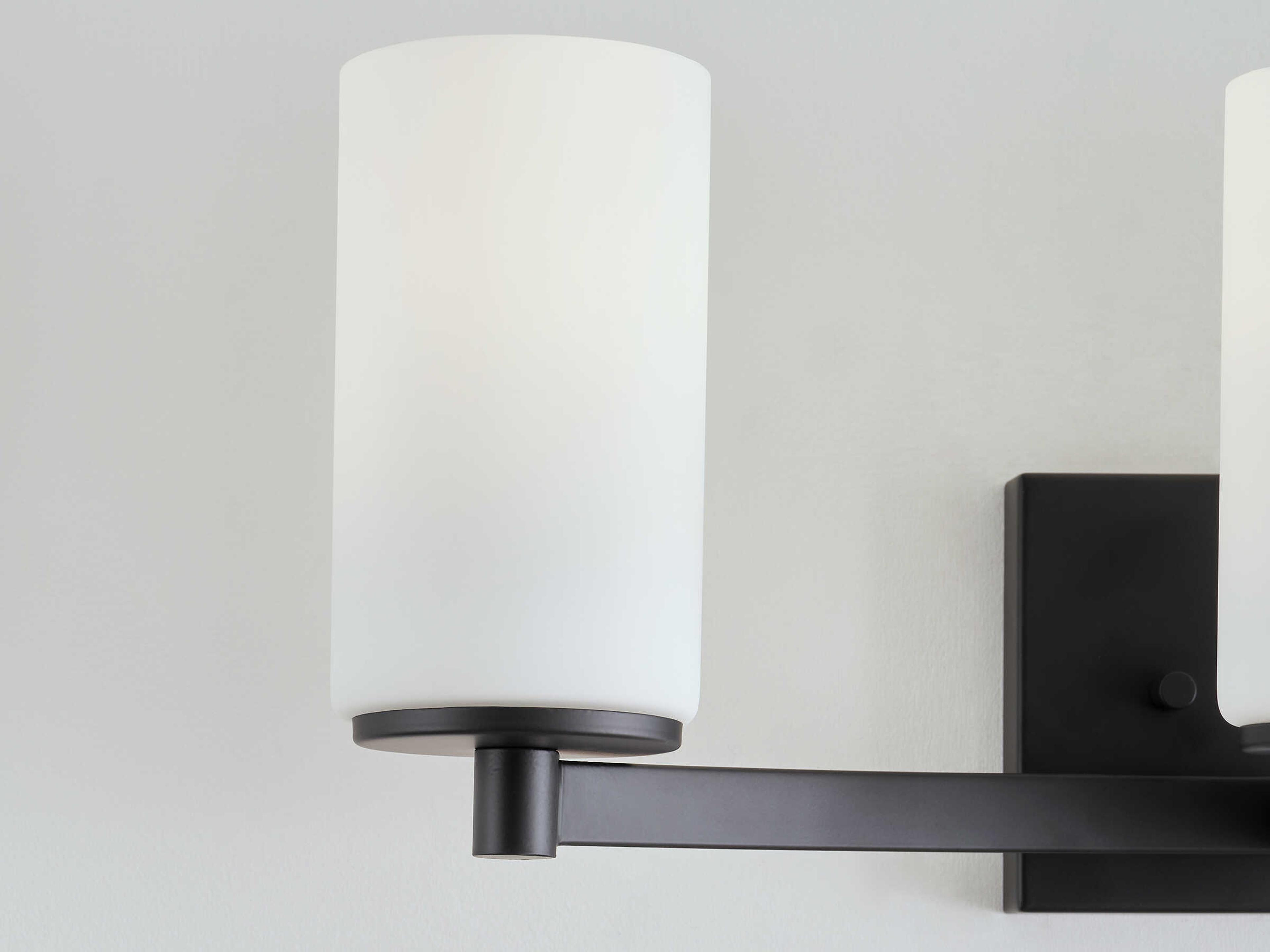 Generation Lighting Hettinger 3-Light Midnight Black Glass Vanity Light