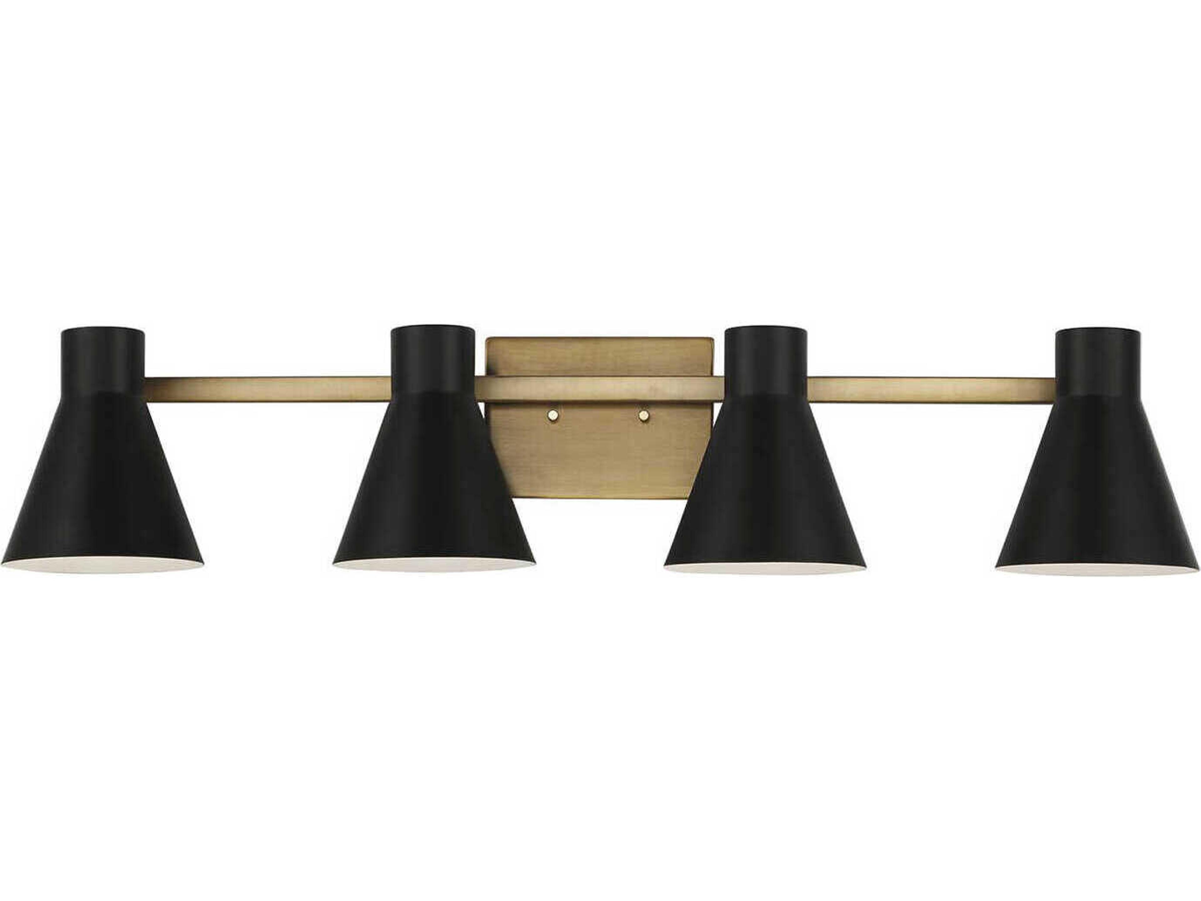 Towner 4-Light Satin Brass Vanity Light