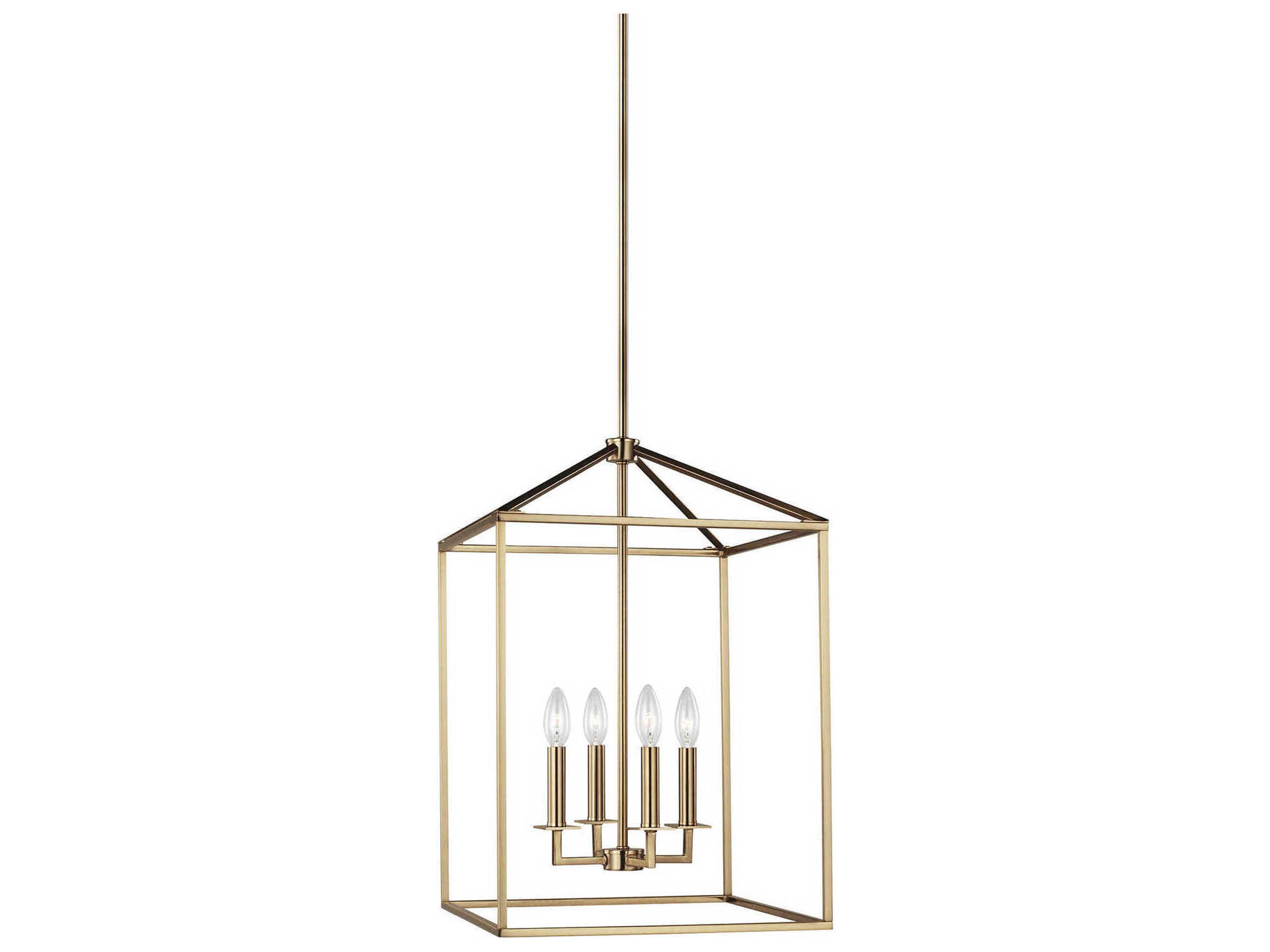 Perryton 4-Light Satin Brass Pendant