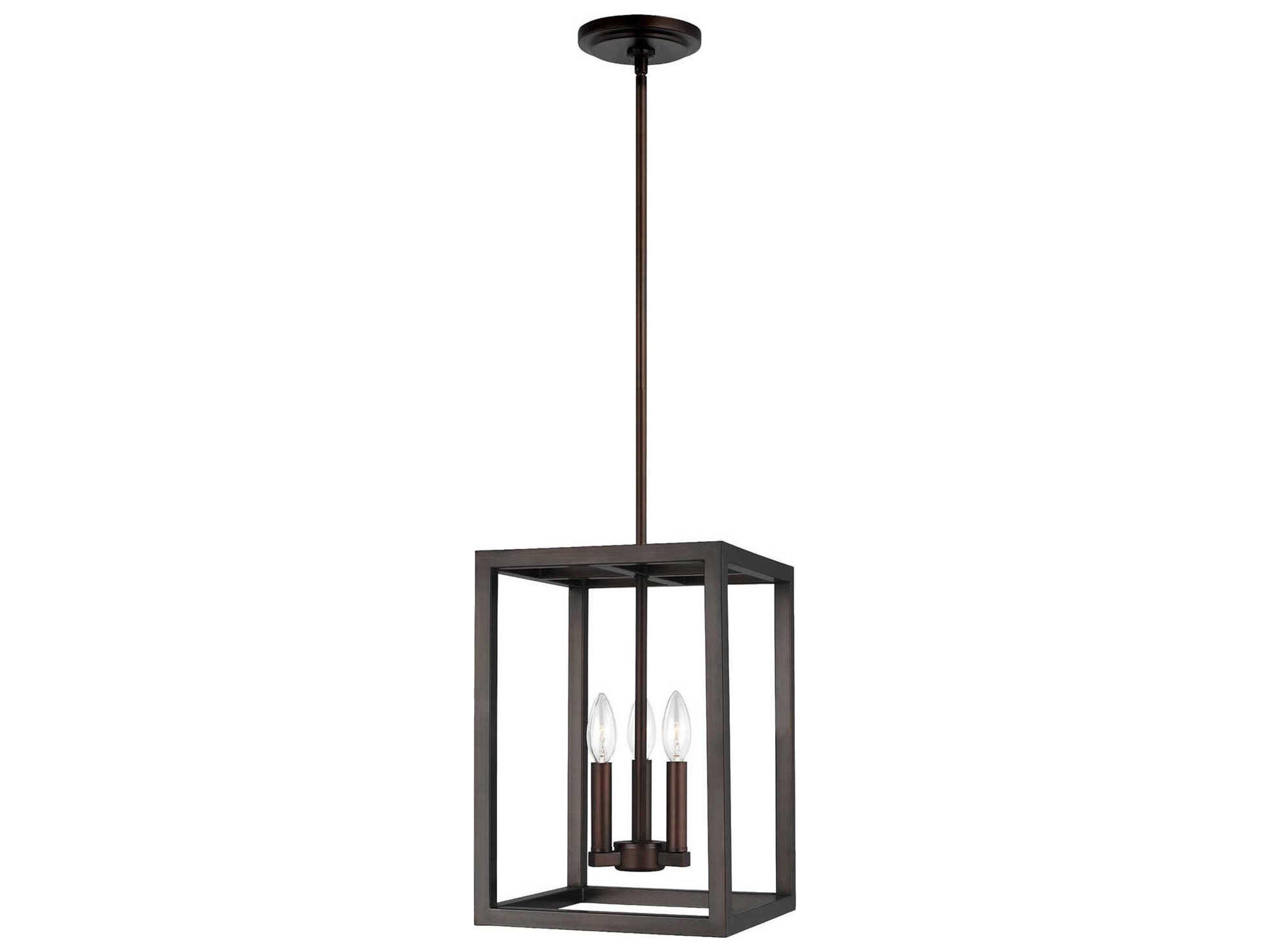 Moffet Street 3-Light Bronze Mini Pendant
