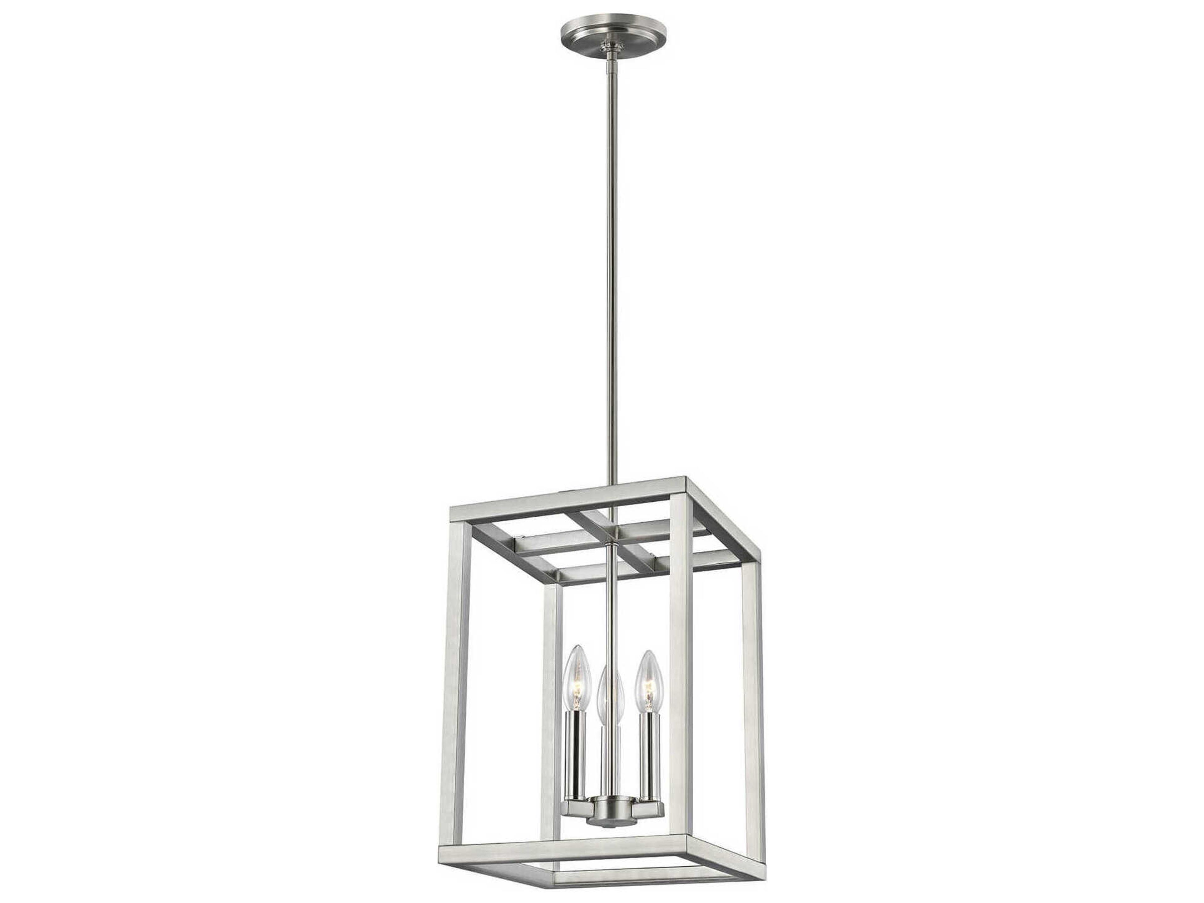 Moffet Street 3-Light Brushed Nickel Mini Pendant