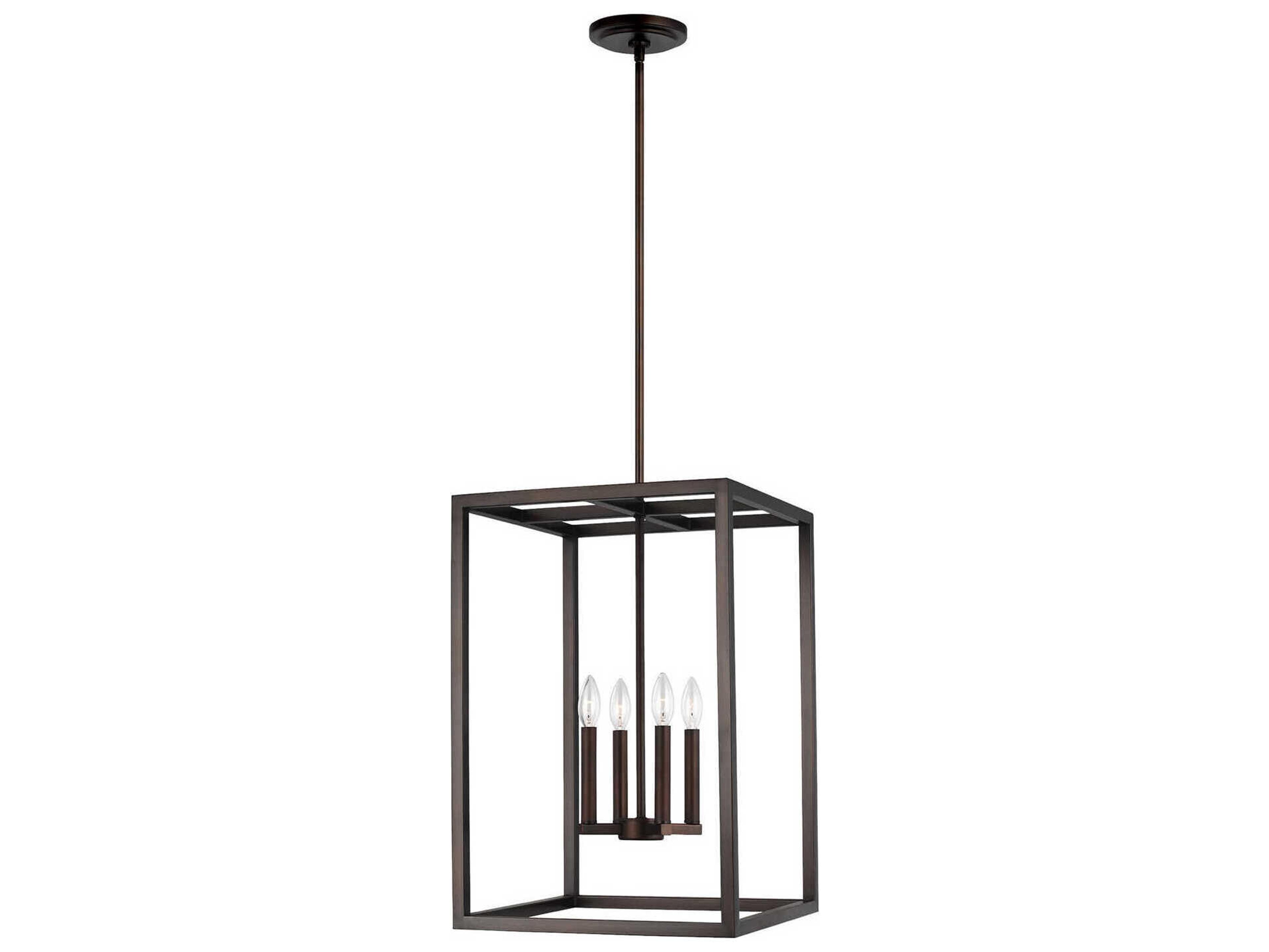 Moffet Street 4-Light Bronze Pendant