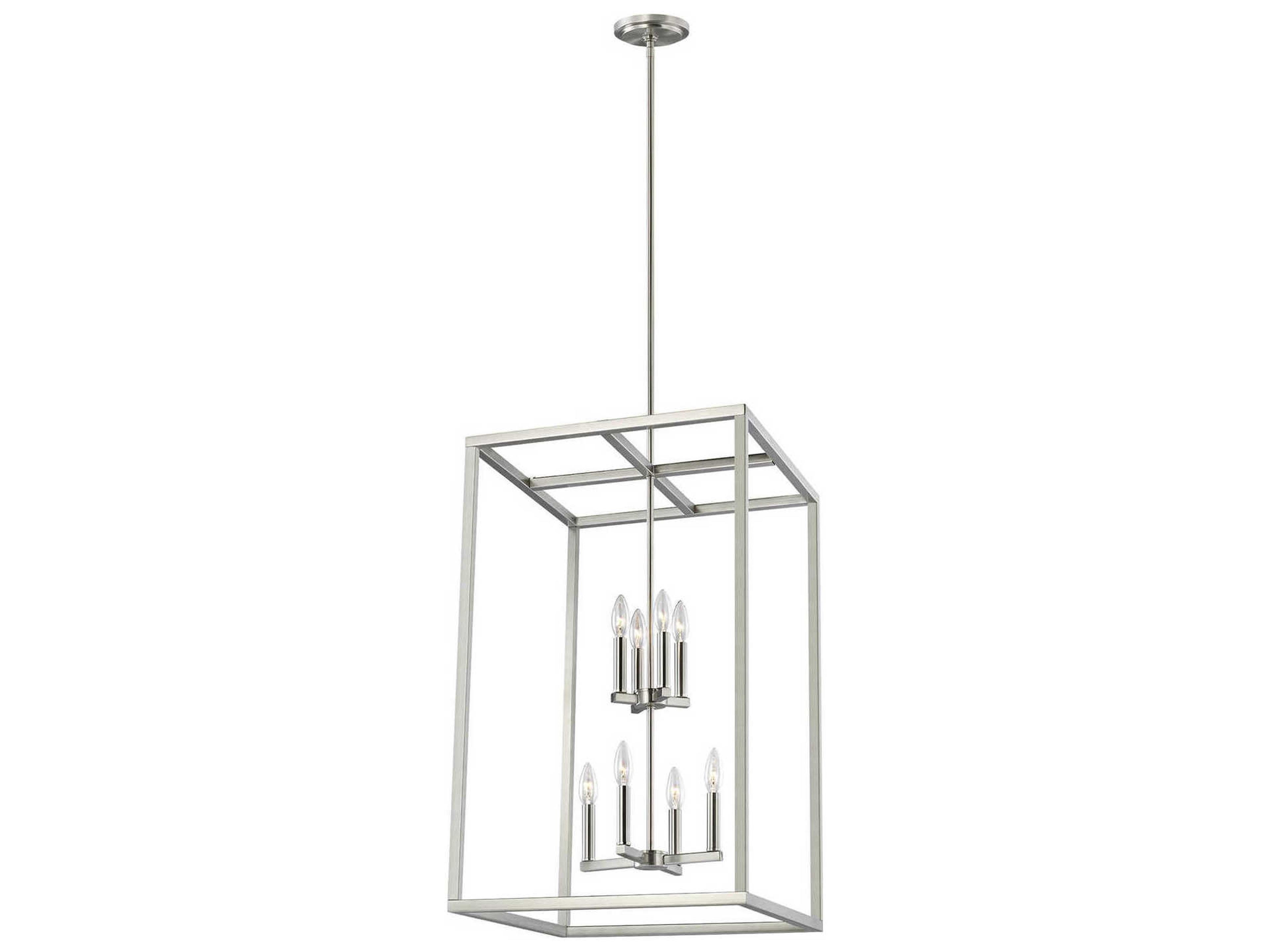 Moffet Street 8-Light Brushed Nickel Pendant
