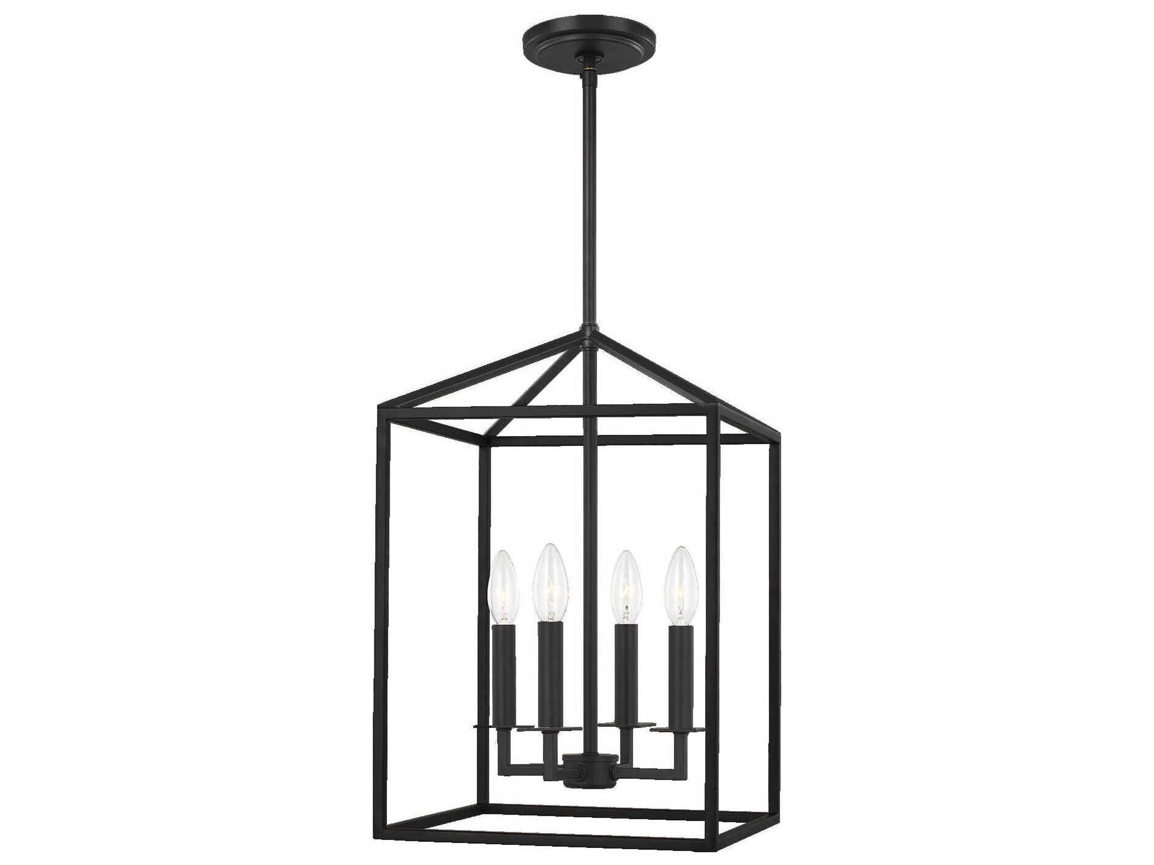 Perryton 4-Light Midnight Black Mini Pendant