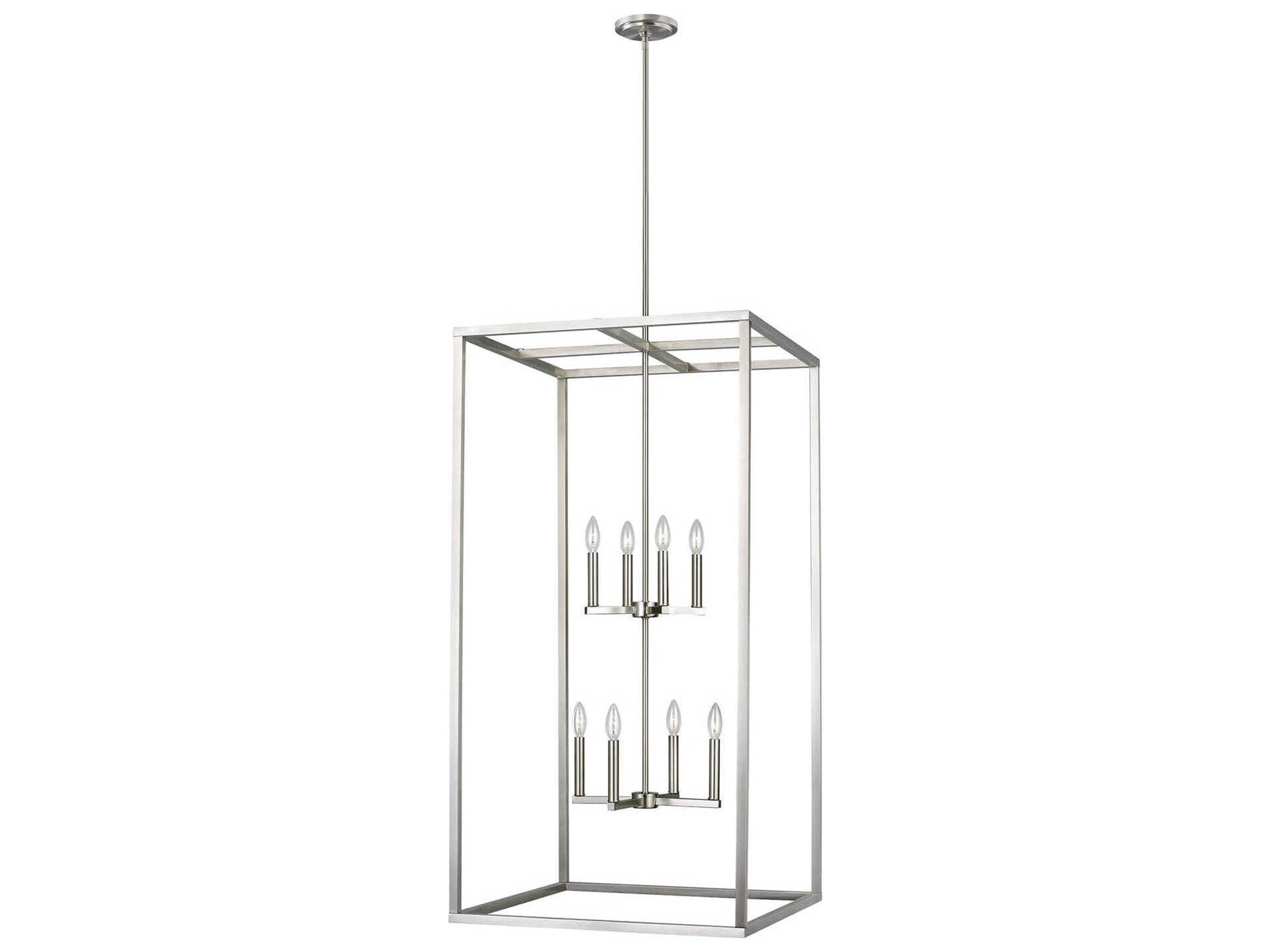 Moffet Street 8-Light Brushed Nickel Pendant