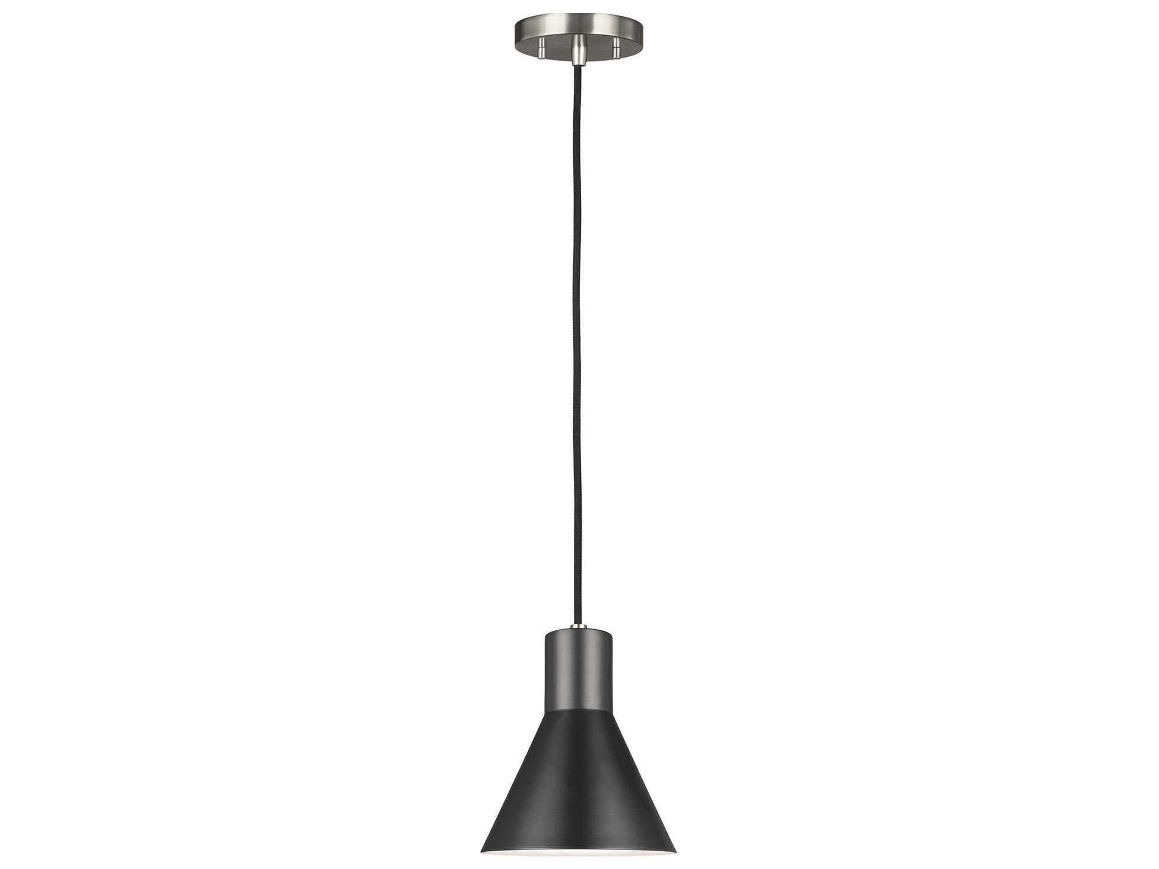 Towner 1-Light Brushed Nickel Mini Pendant