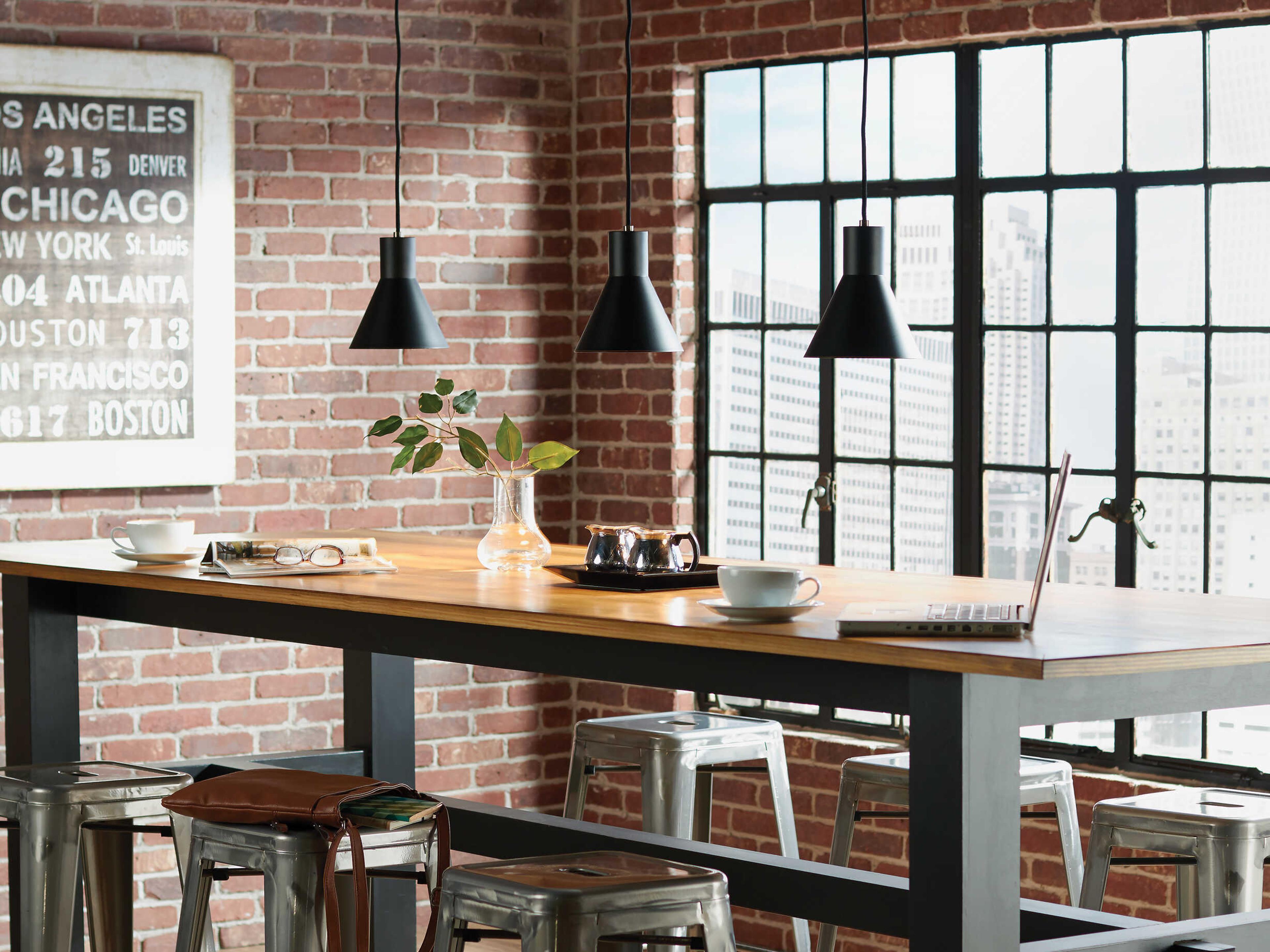 Generation Lighting Towner 1-Light Brushed Nickel Mini Pendant