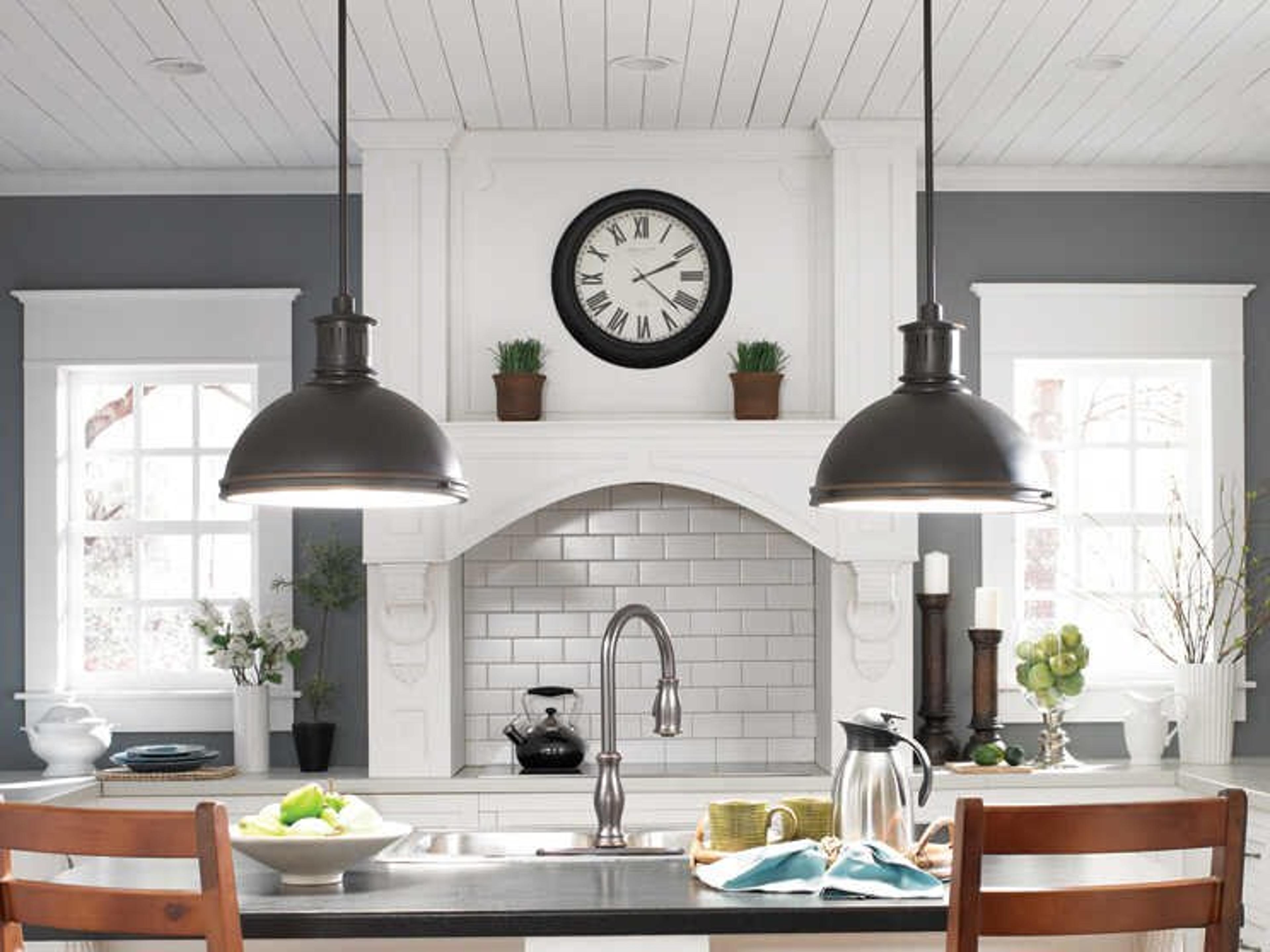 Generation Lighting Pratt Street 3-Light Autumn Bronze Glass Dome Pendant