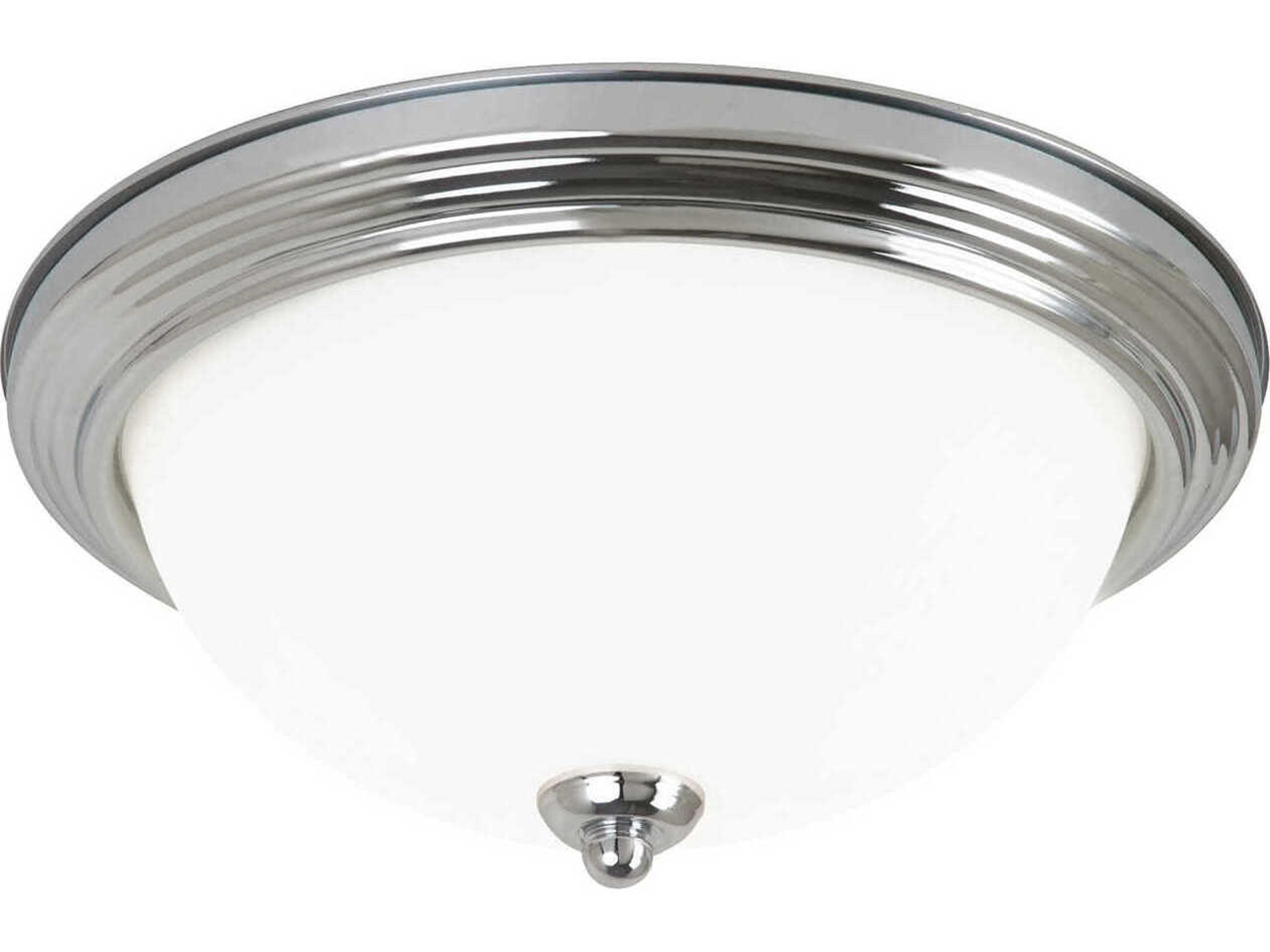 Geary 3-Light Chrome Glass Bowl Flush Mount