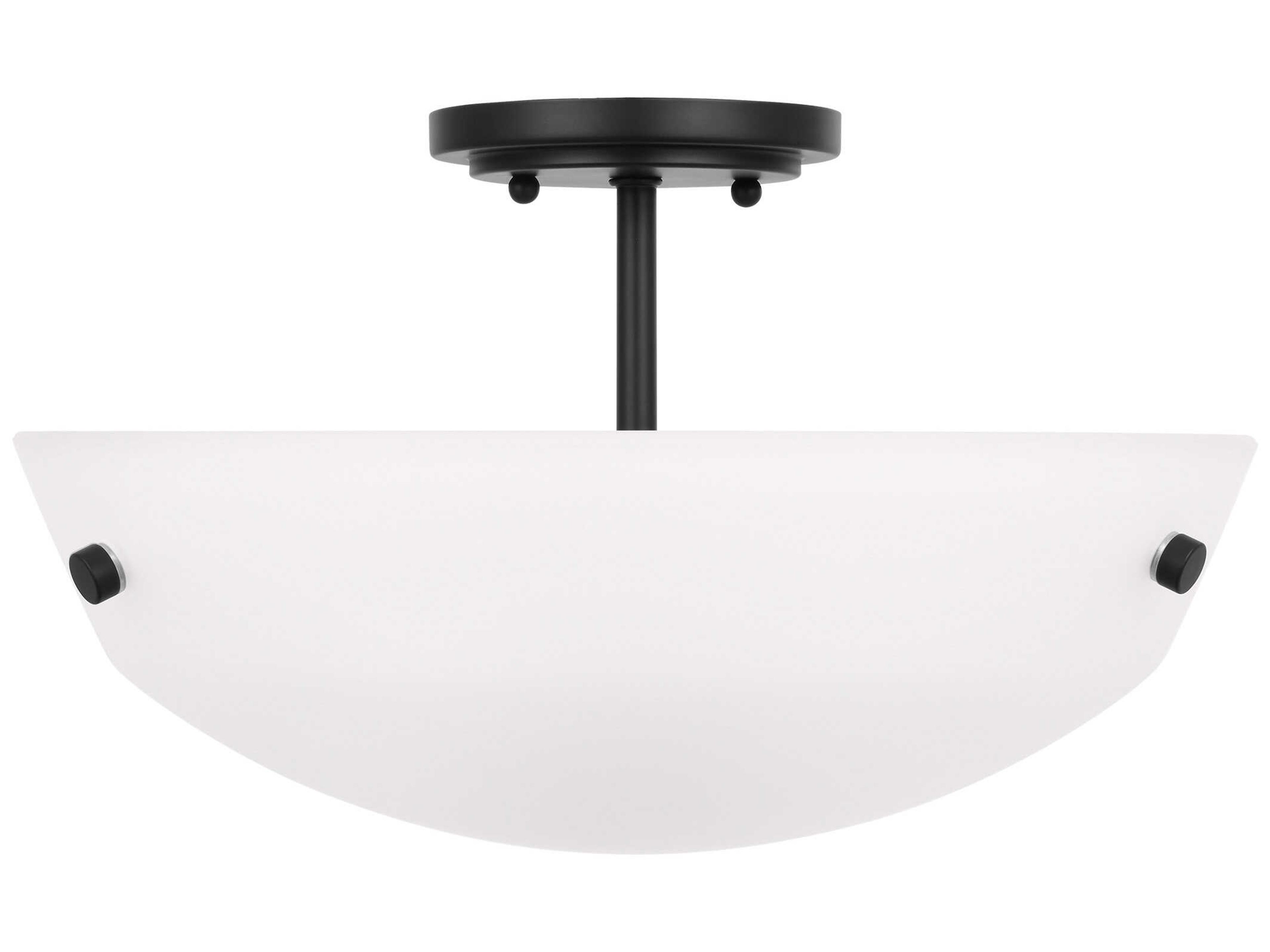 Generation Lighting Kerrville 2-Light Midnight Black Bowl Pendant