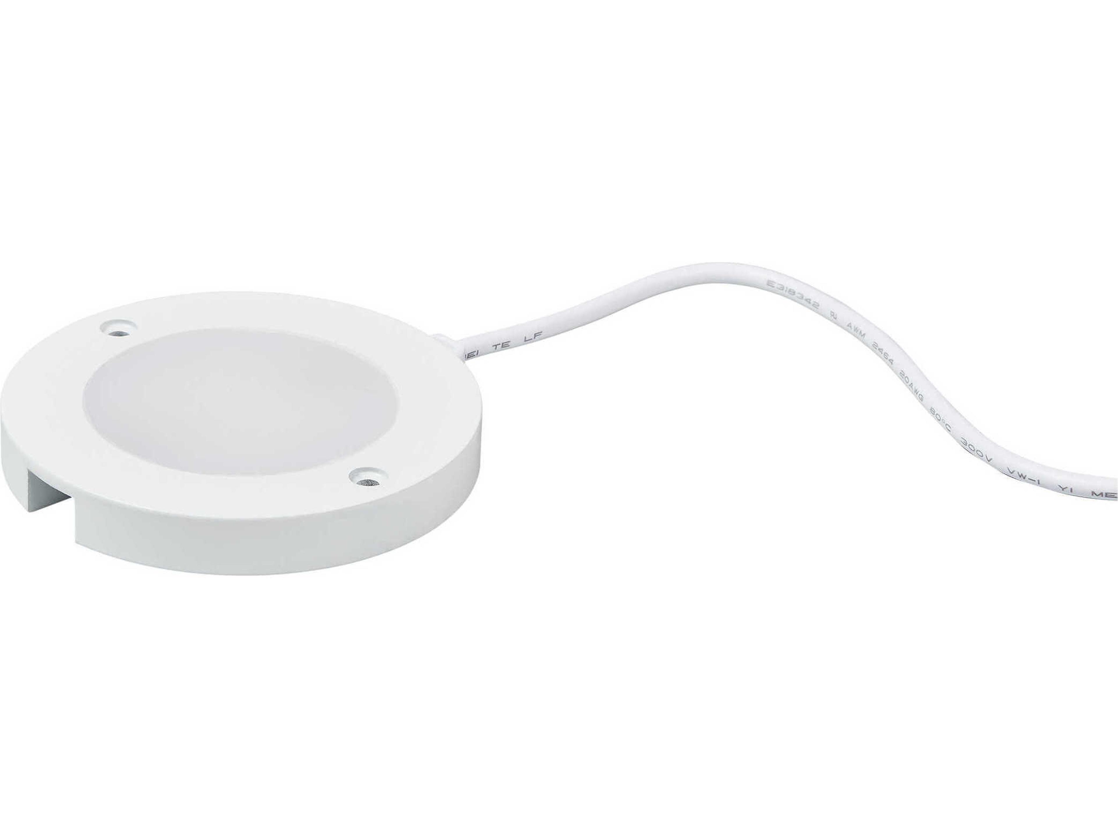 Generation Lighting Disk White 3000K Round Under Cabinet Light