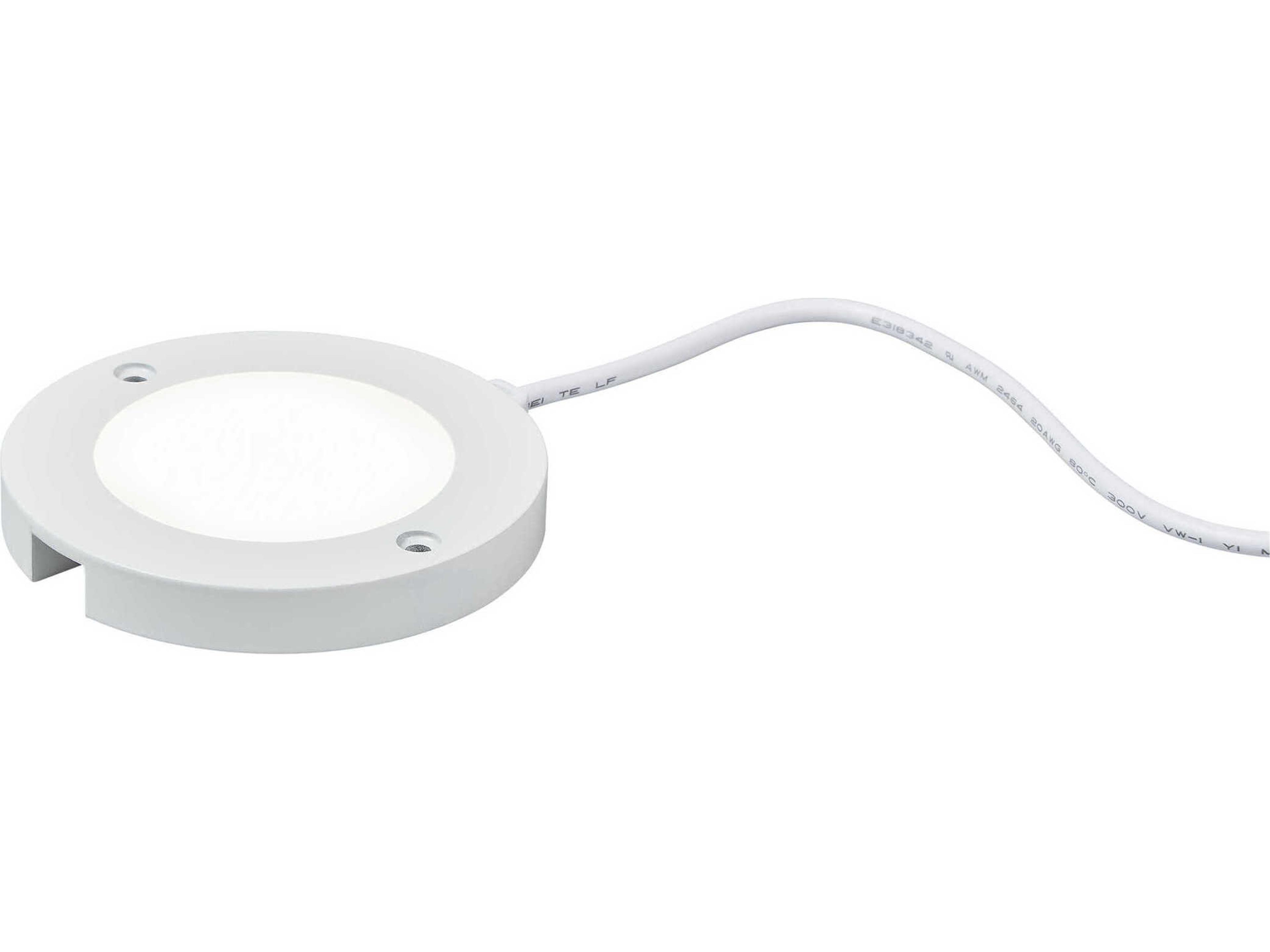 Generation Lighting Disk White 3000K Round Under Cabinet Light