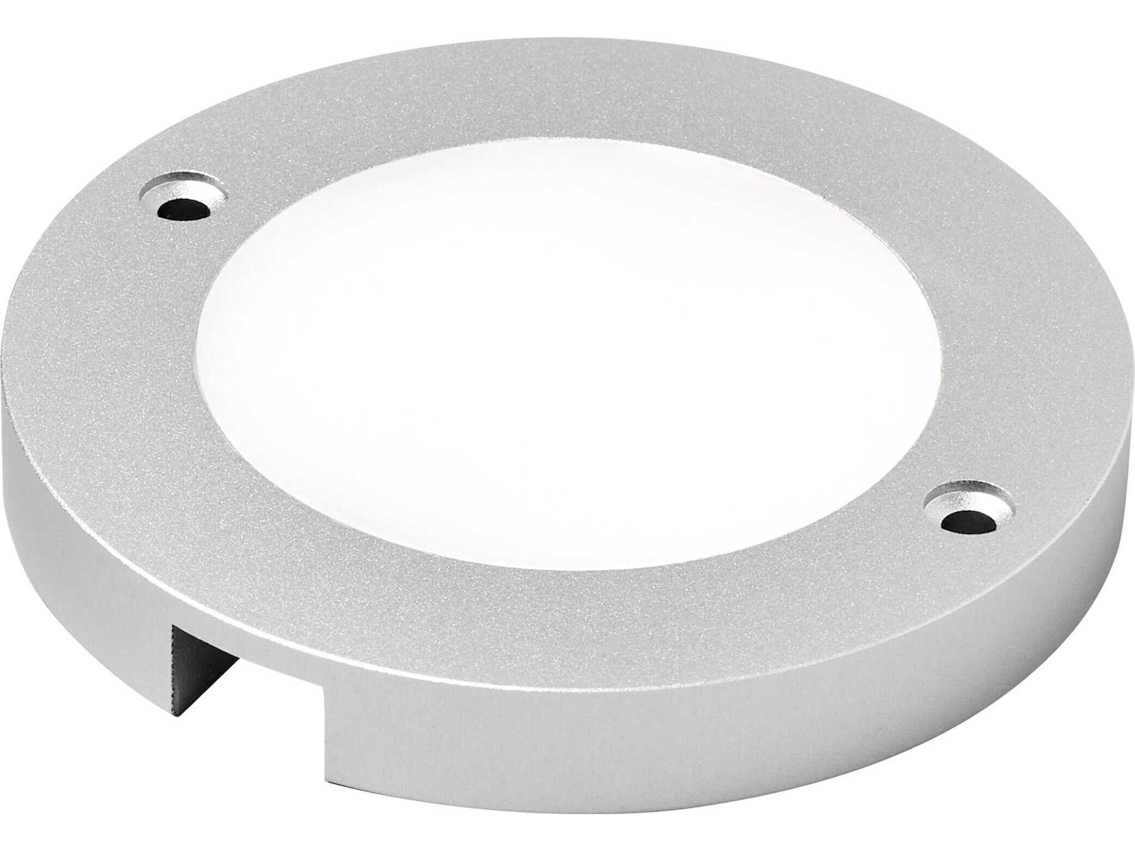 Disk Brushed Nickel 3000K Round Under Cabinet Light