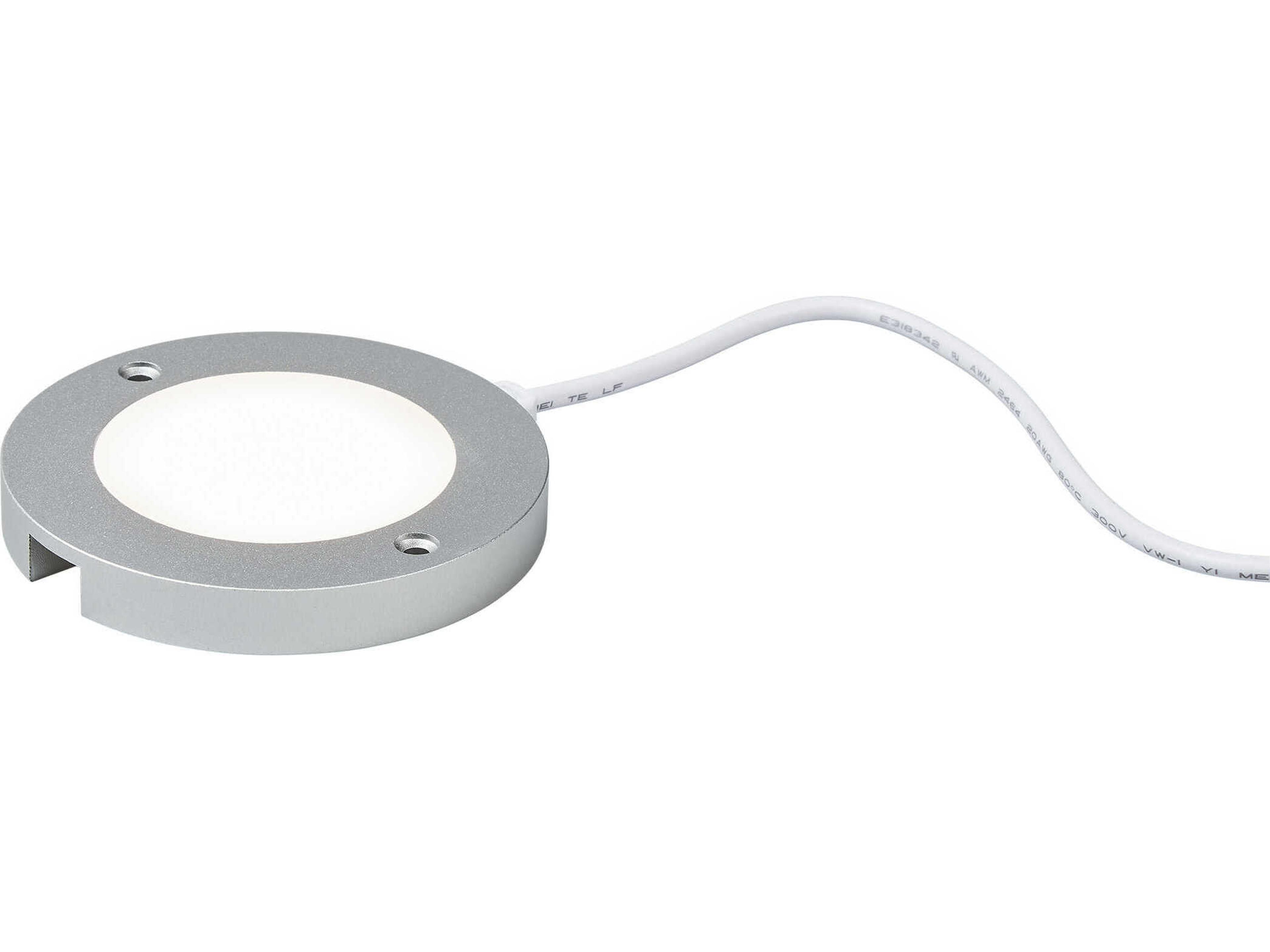 Generation Lighting Disk Brushed Nickel 3000K Round Under Cabinet Light