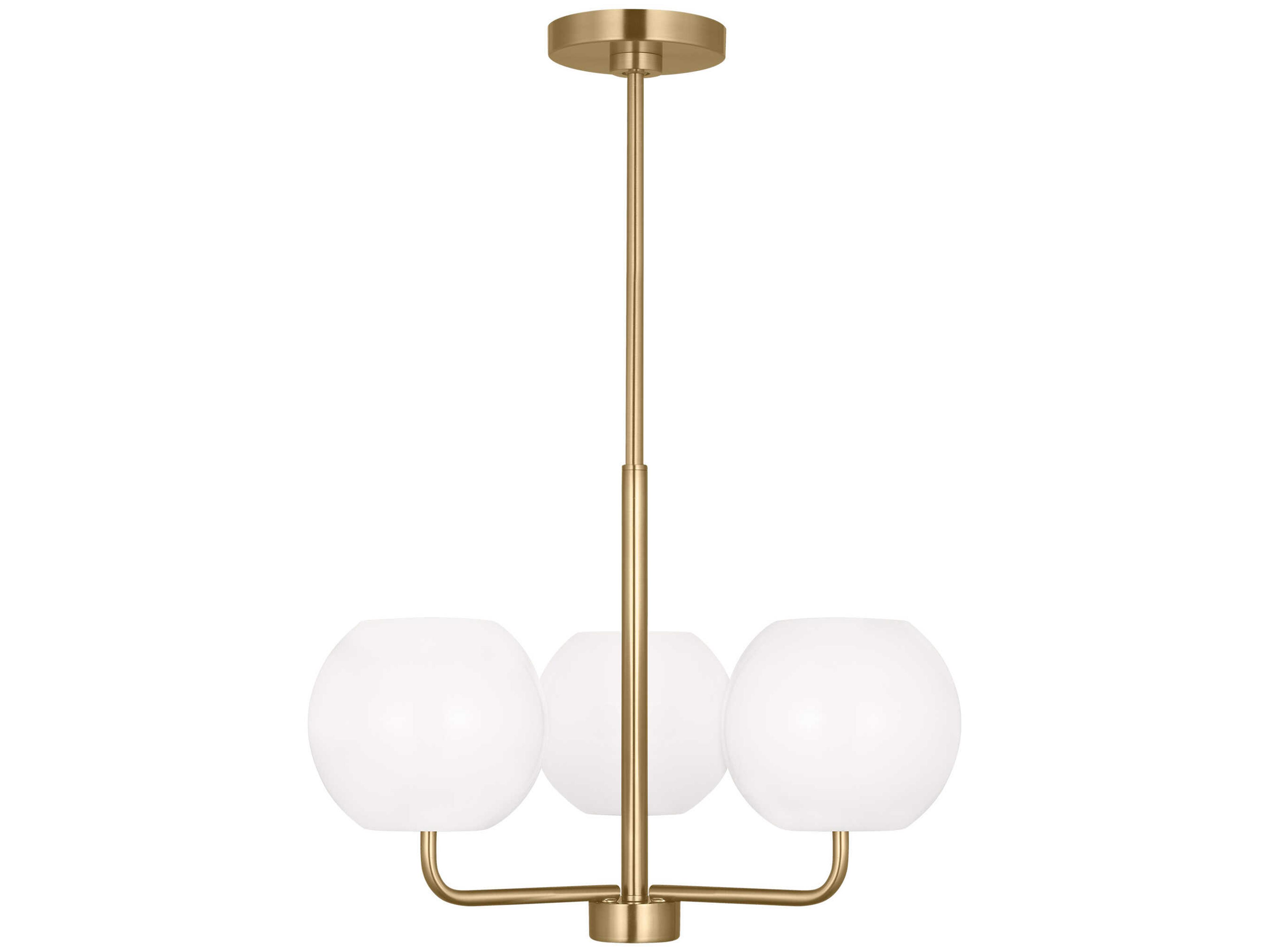 Rory 3-Light Satin Bronze Globe Chandelier