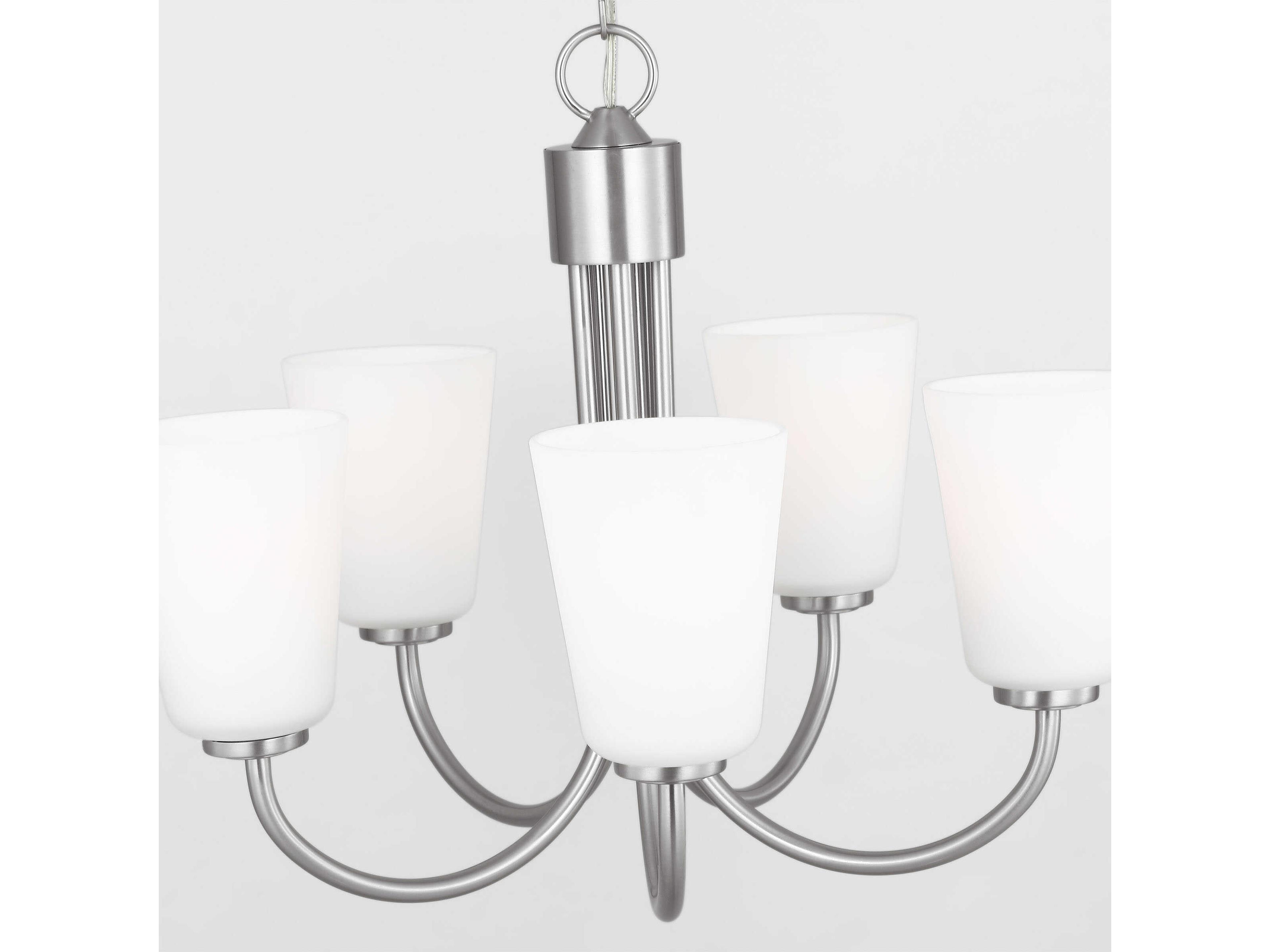 Generation Lighting Miles 5-Light Brushed Nickel Bell Chandelier