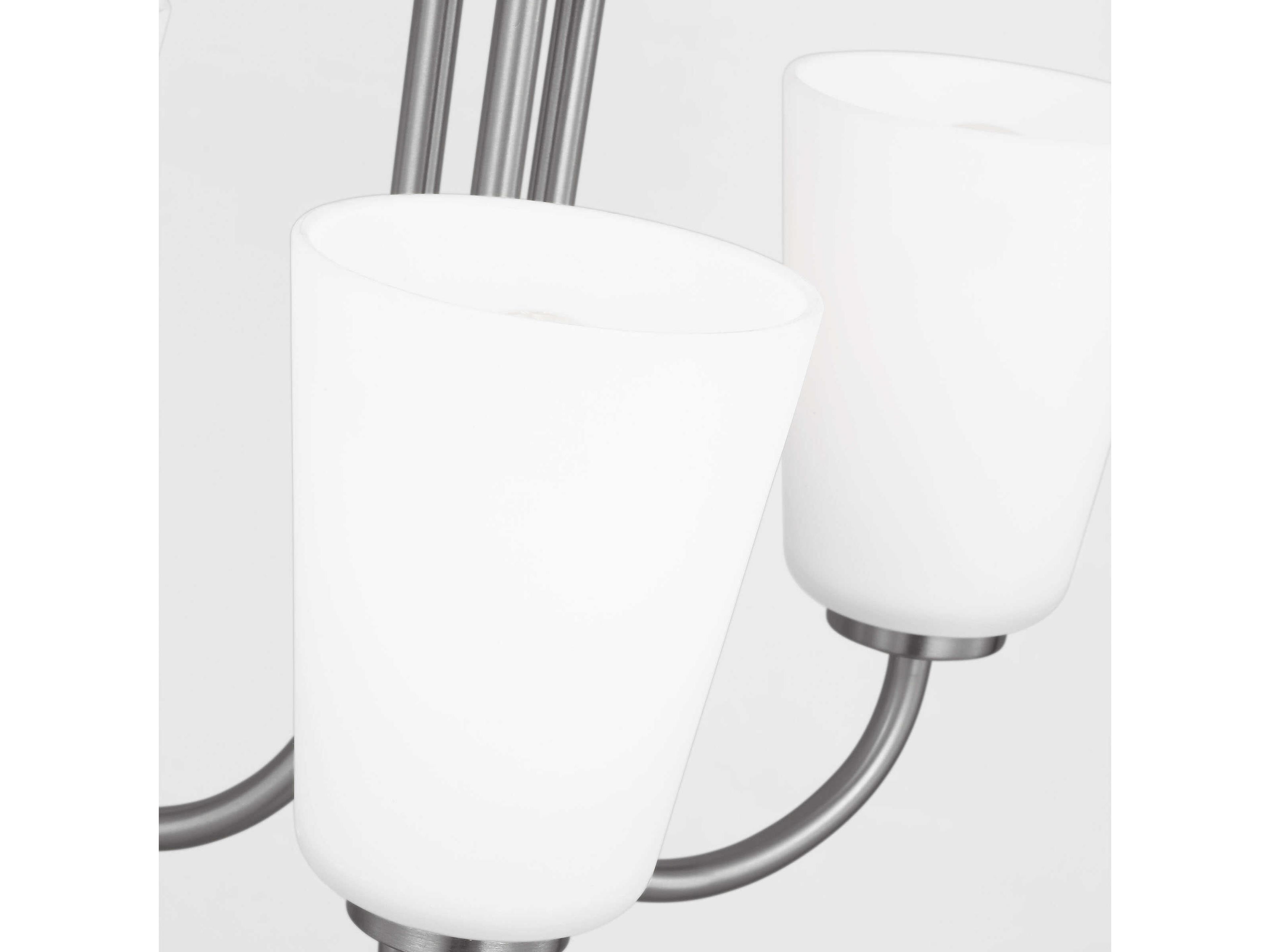 Generation Lighting Miles 3-Light Brushed Nickel Bell Chandelier