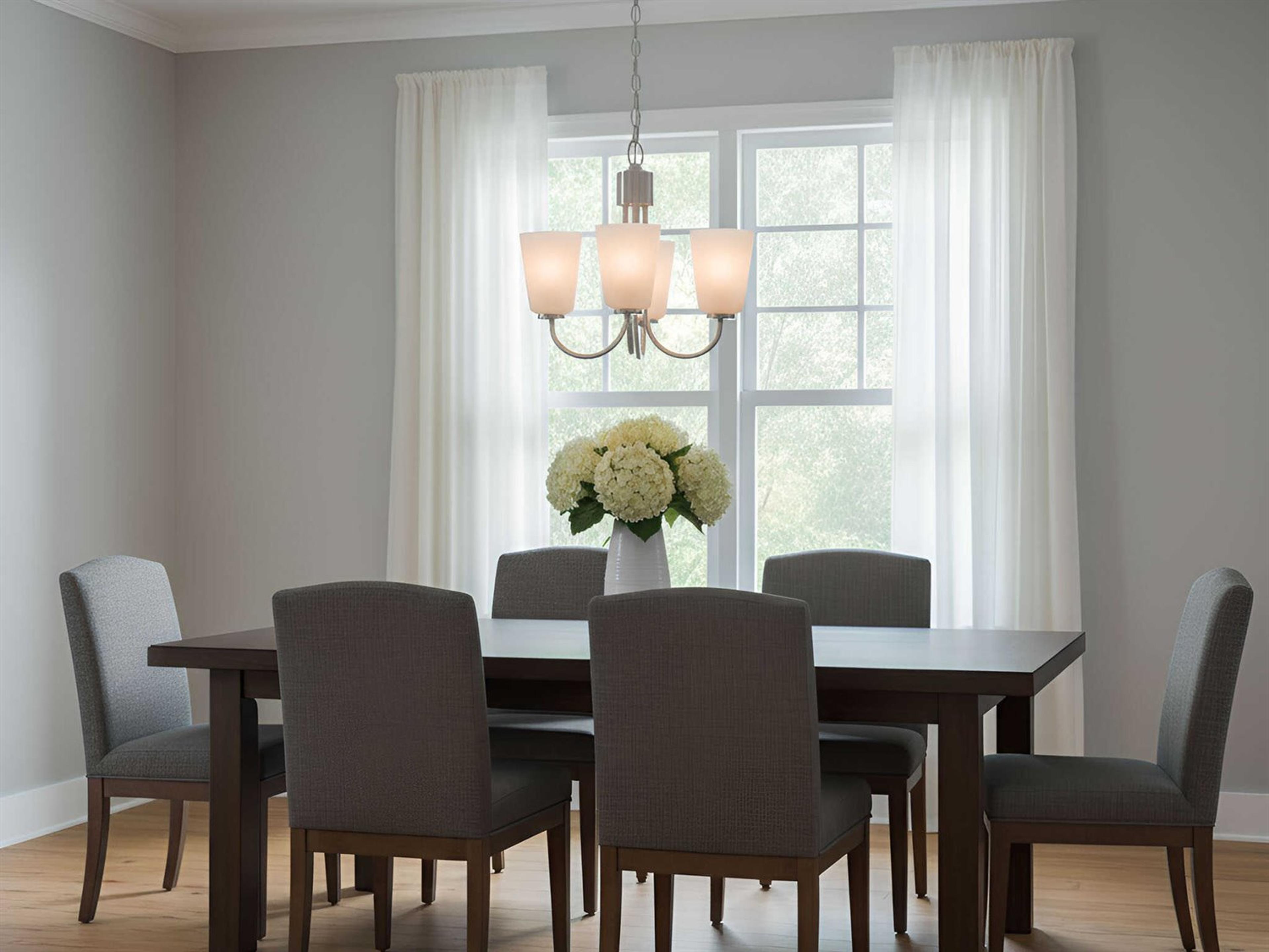 Generation Lighting Miles 3-Light Brushed Nickel Bell Chandelier