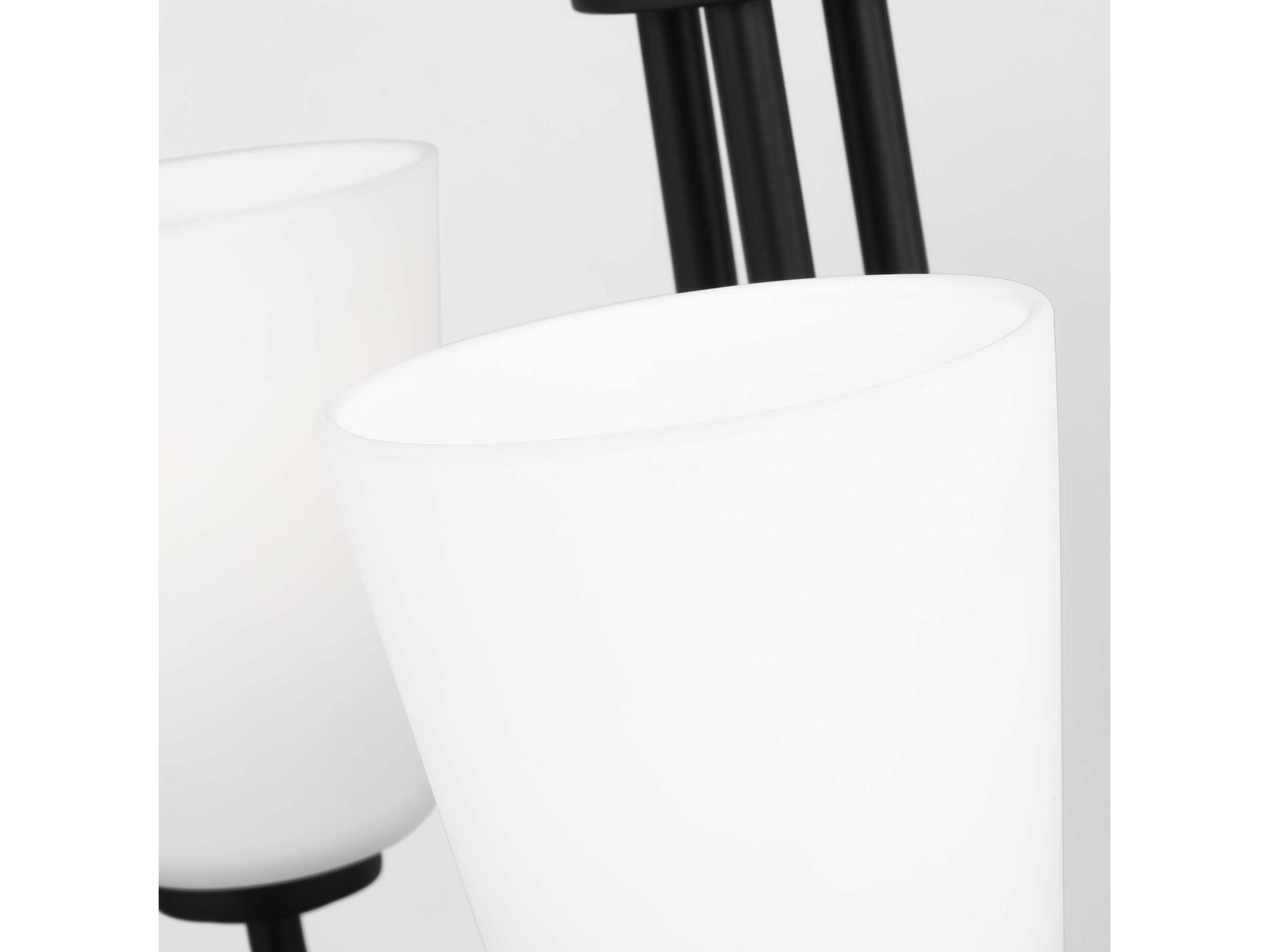 Generation Lighting Miles 3-Light Midnight Black Bell Chandelier