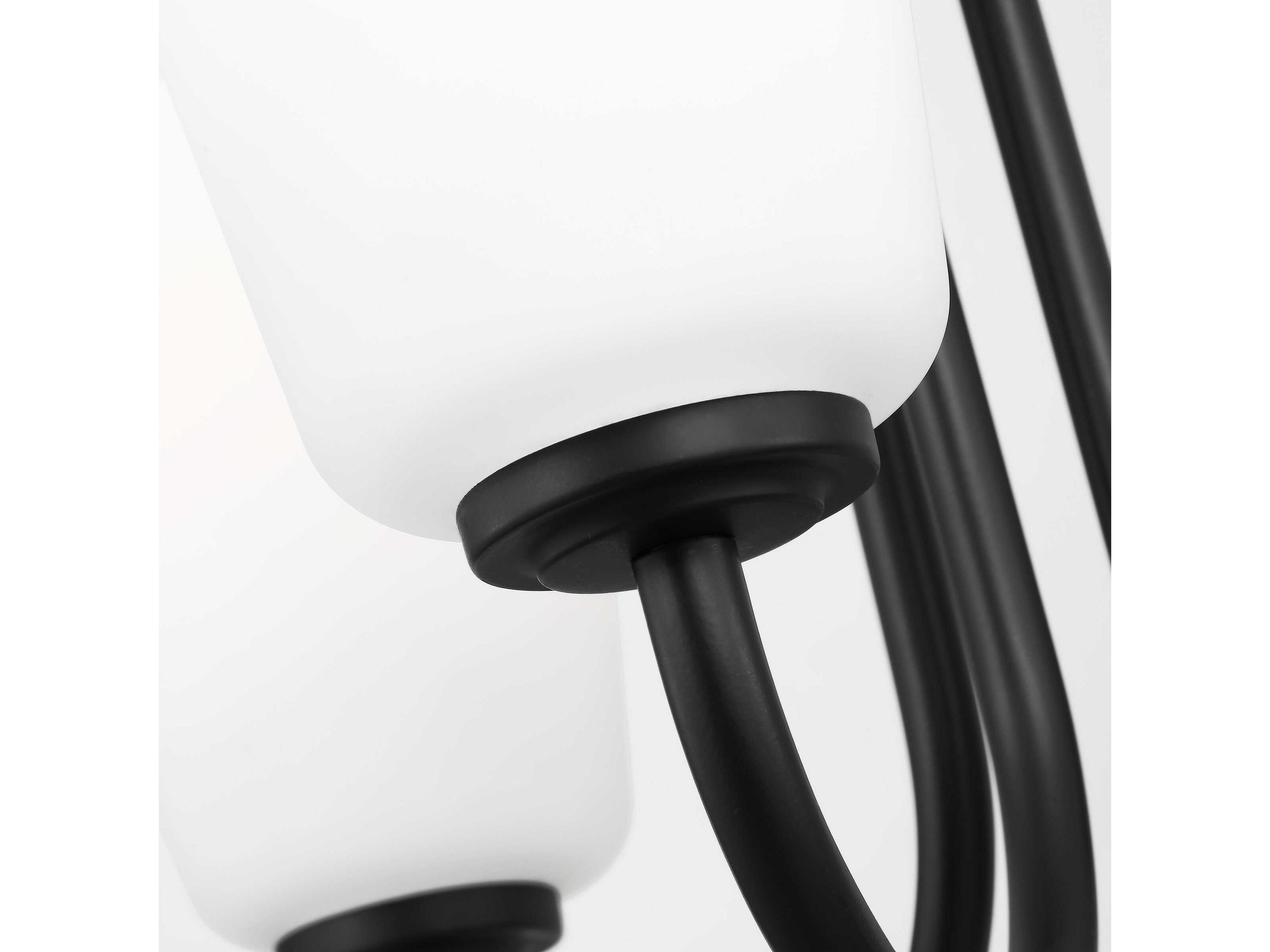 Generation Lighting Miles 3-Light Midnight Black Bell Chandelier