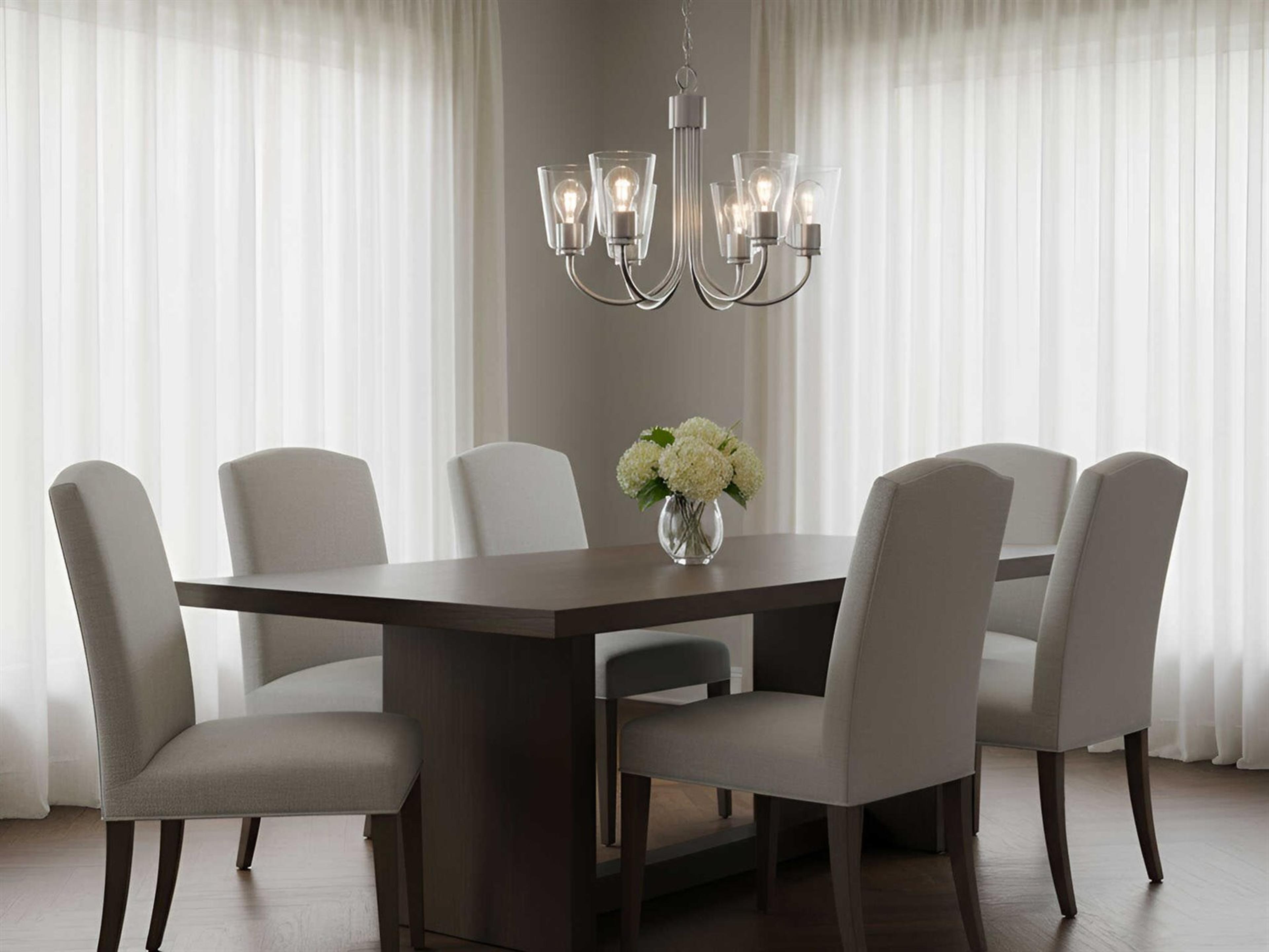 Generation Lighting Miles 5-Light Brushed Nickel Bell Chandelier