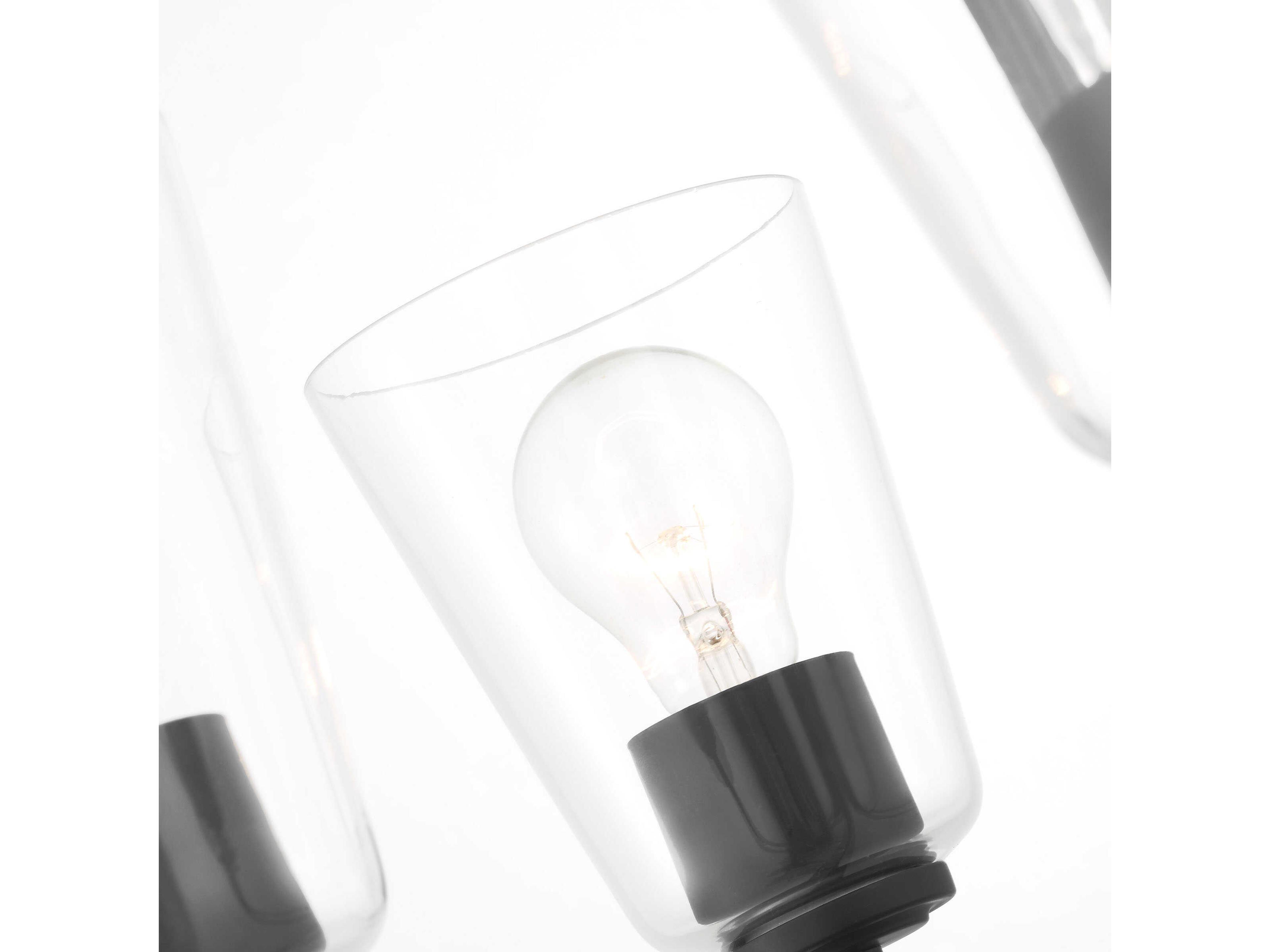 Generation Lighting Miles 5-Light Midnight Black Bell Chandelier