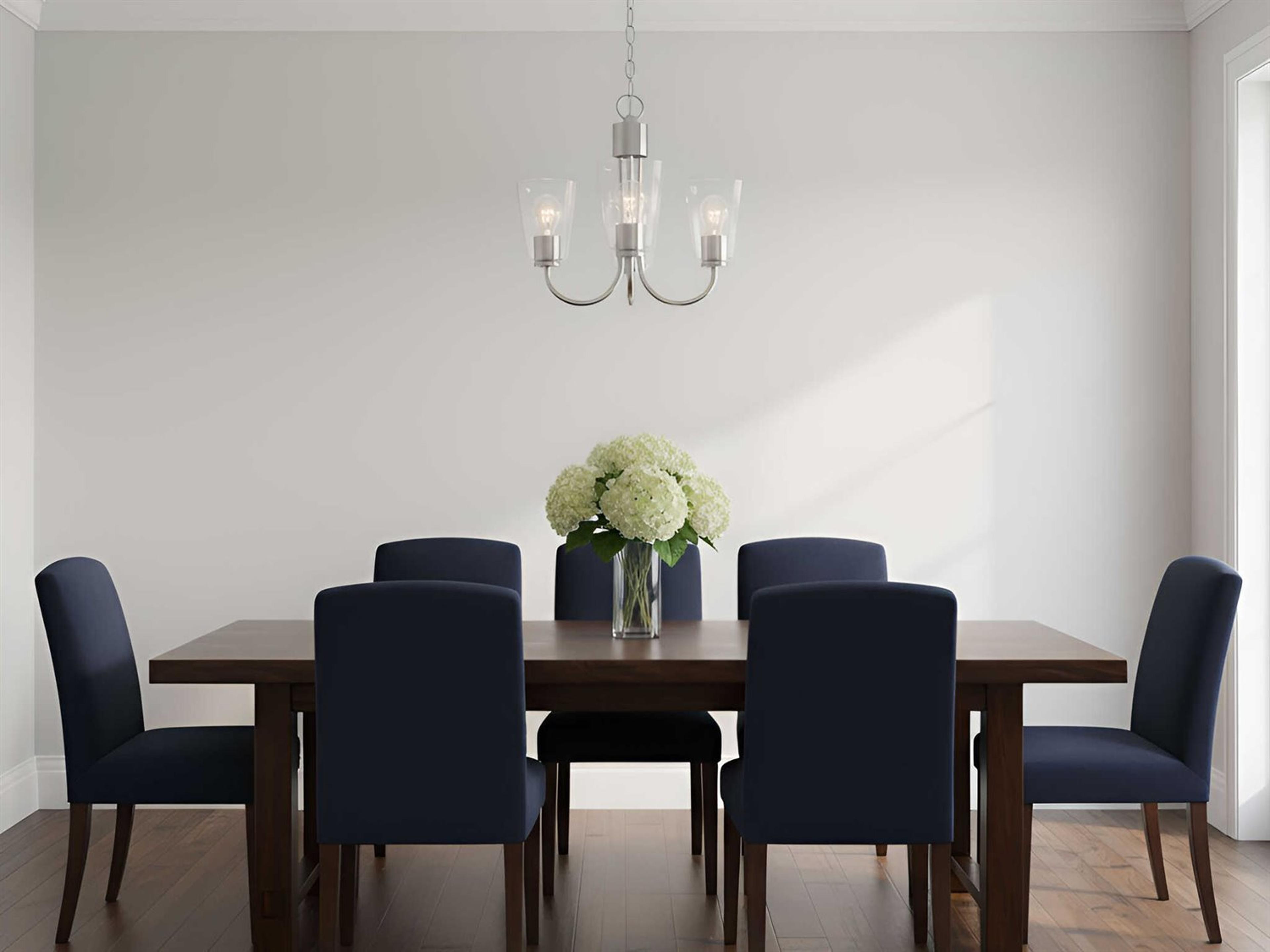 Generation Lighting Miles 3-Light Brushed Nickel Bell Chandelier