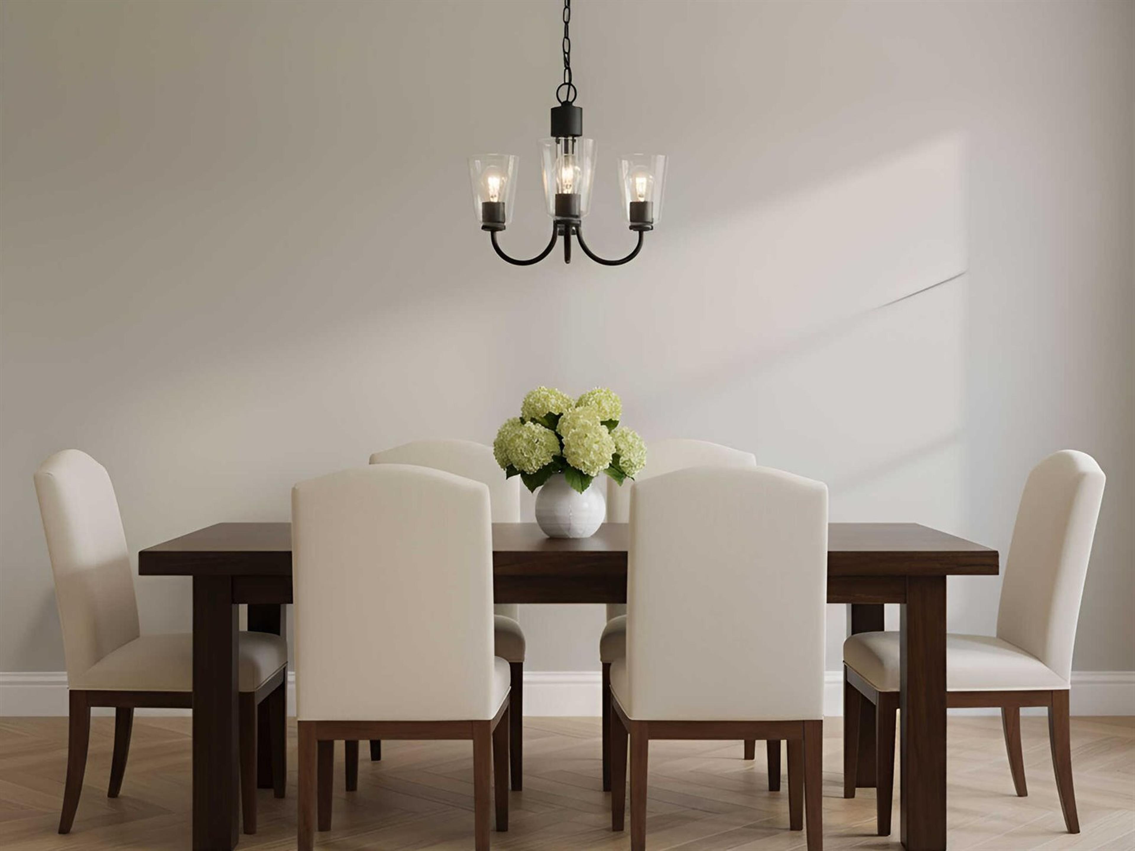 Generation Lighting Miles 3-Light Midnight Black Bell Chandelier