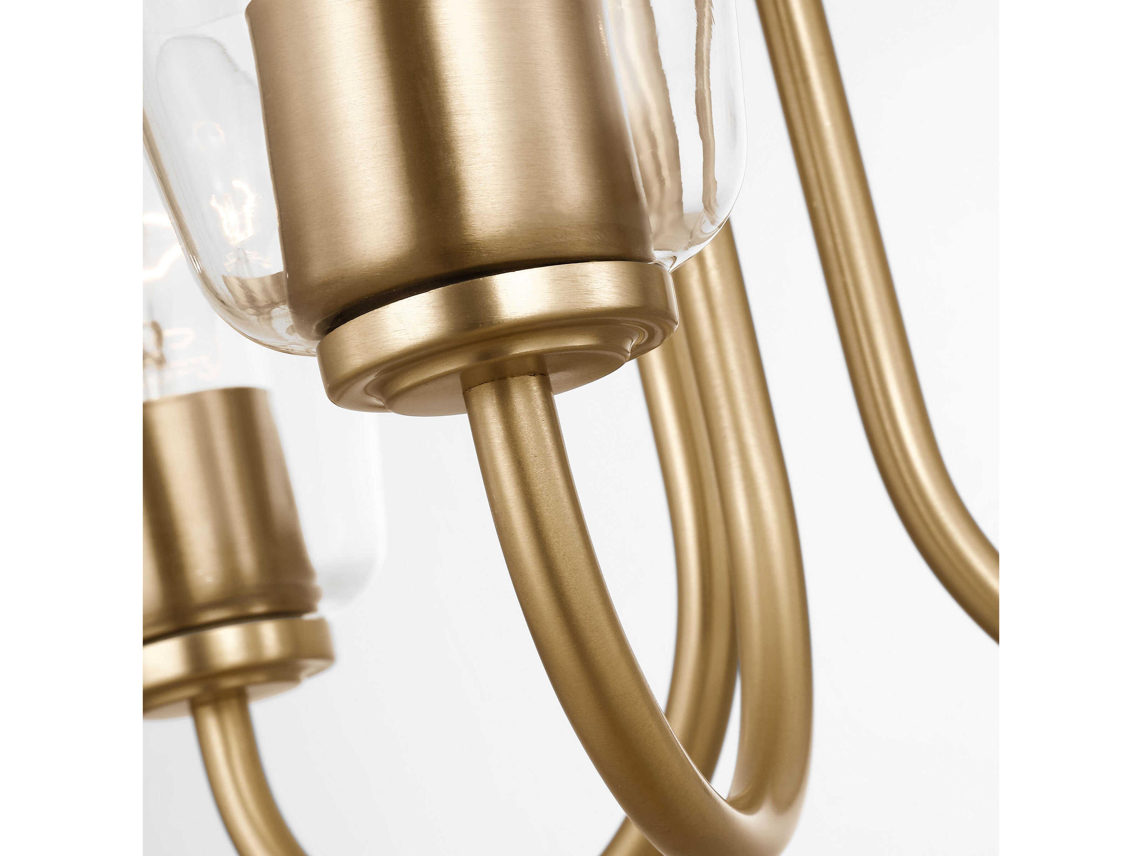 Generation Lighting Miles 3-Light Satin Brass Bell Chandelier