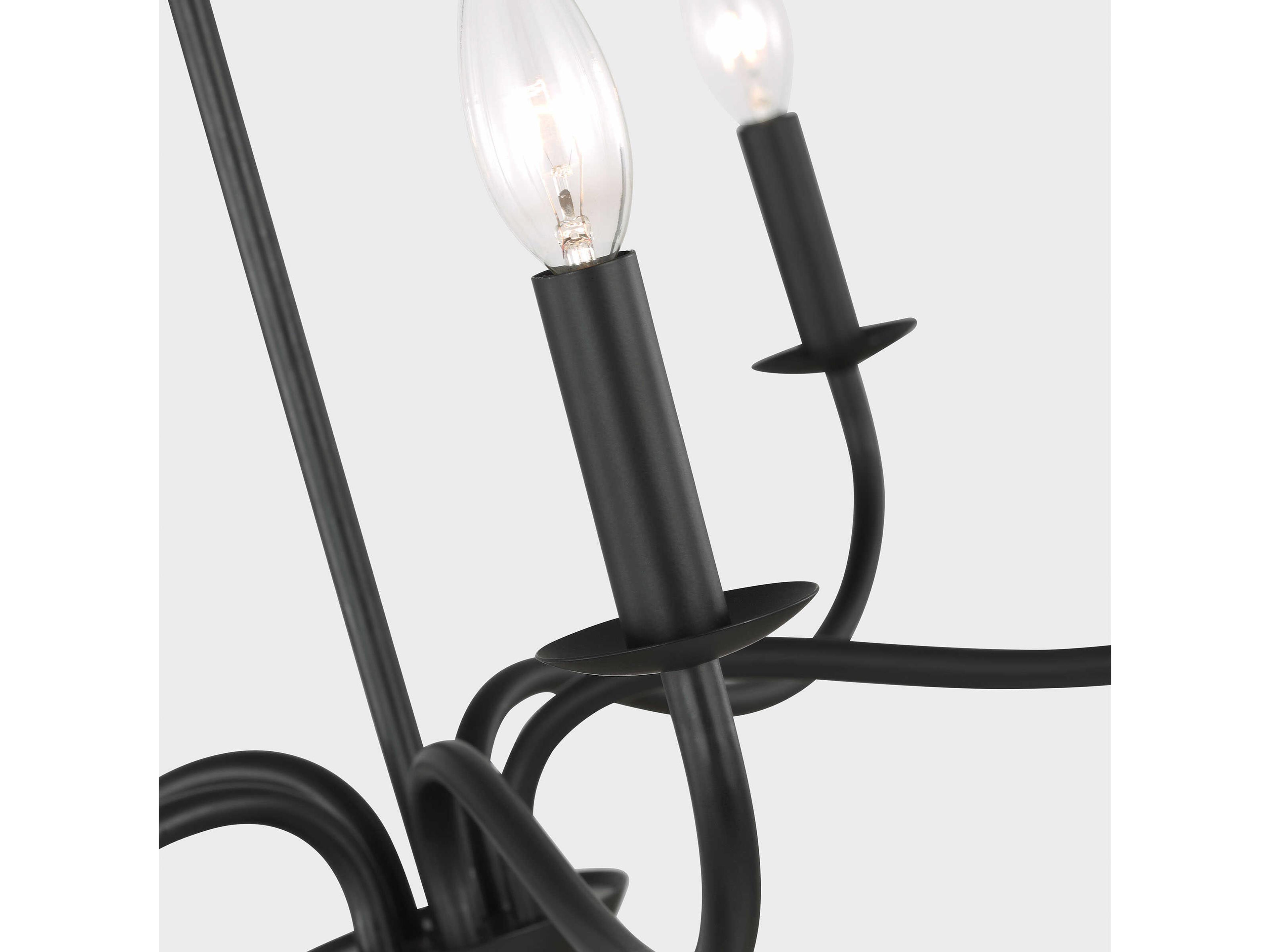 Generation Lighting Abells 5-Light Midnight Black Chandelier