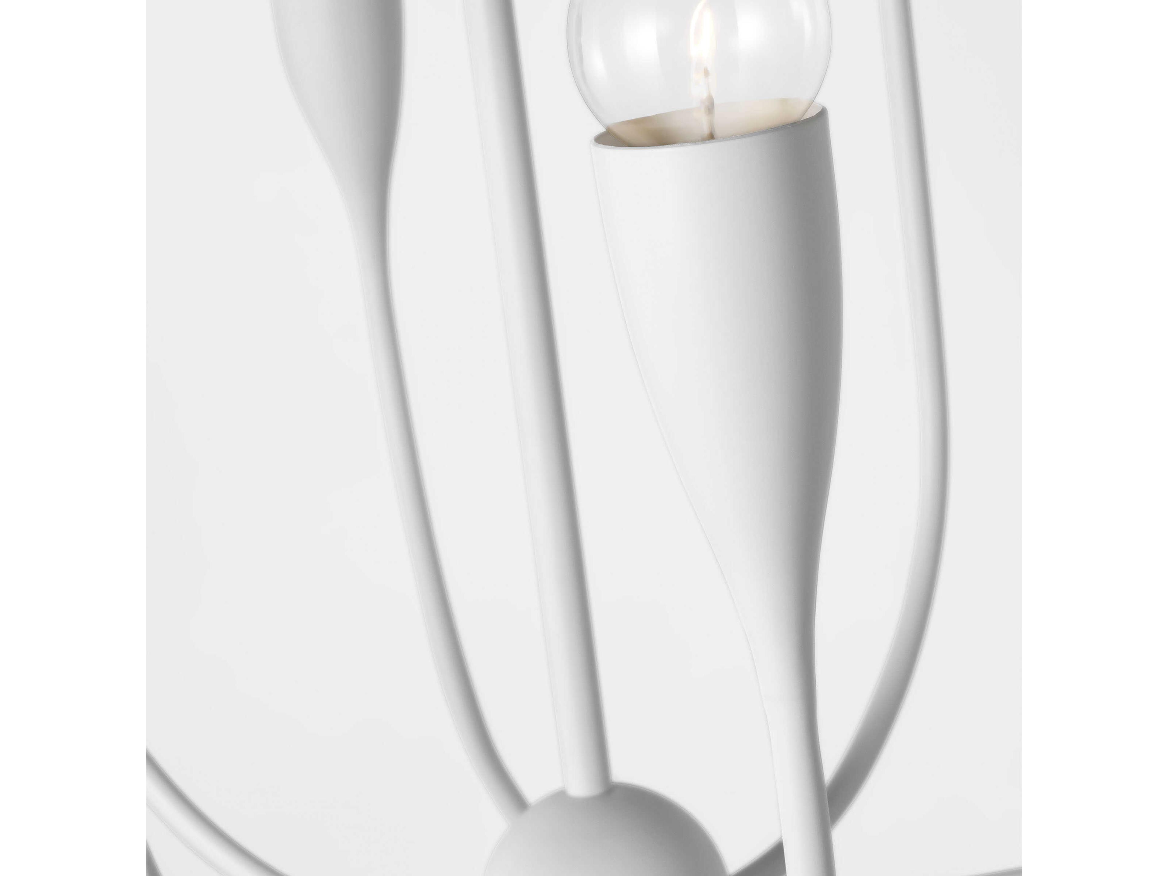 Generation Lighting Maya 8-Light Matte White Chandelier