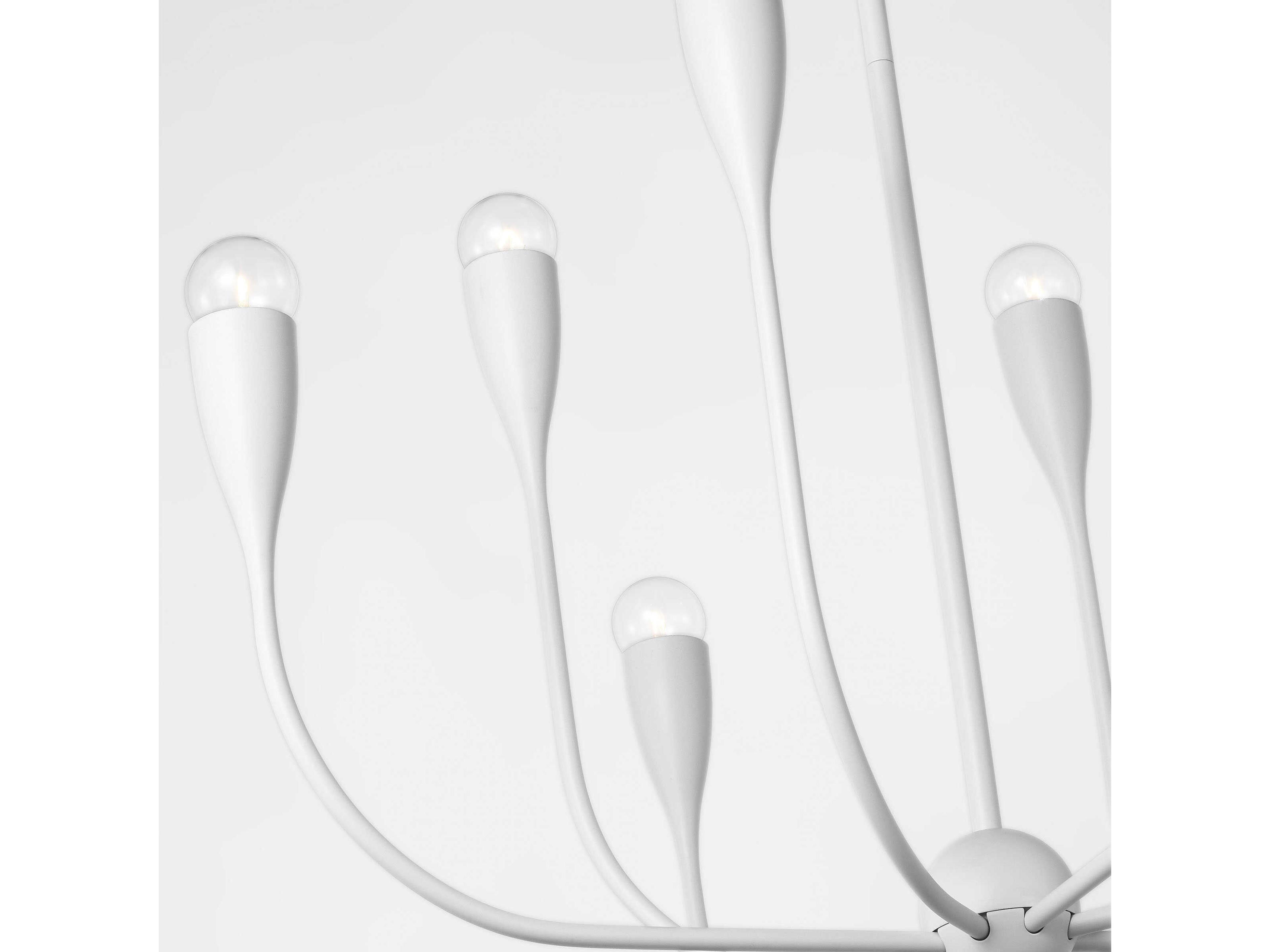 Generation Lighting Maya 8-Light Matte White Chandelier