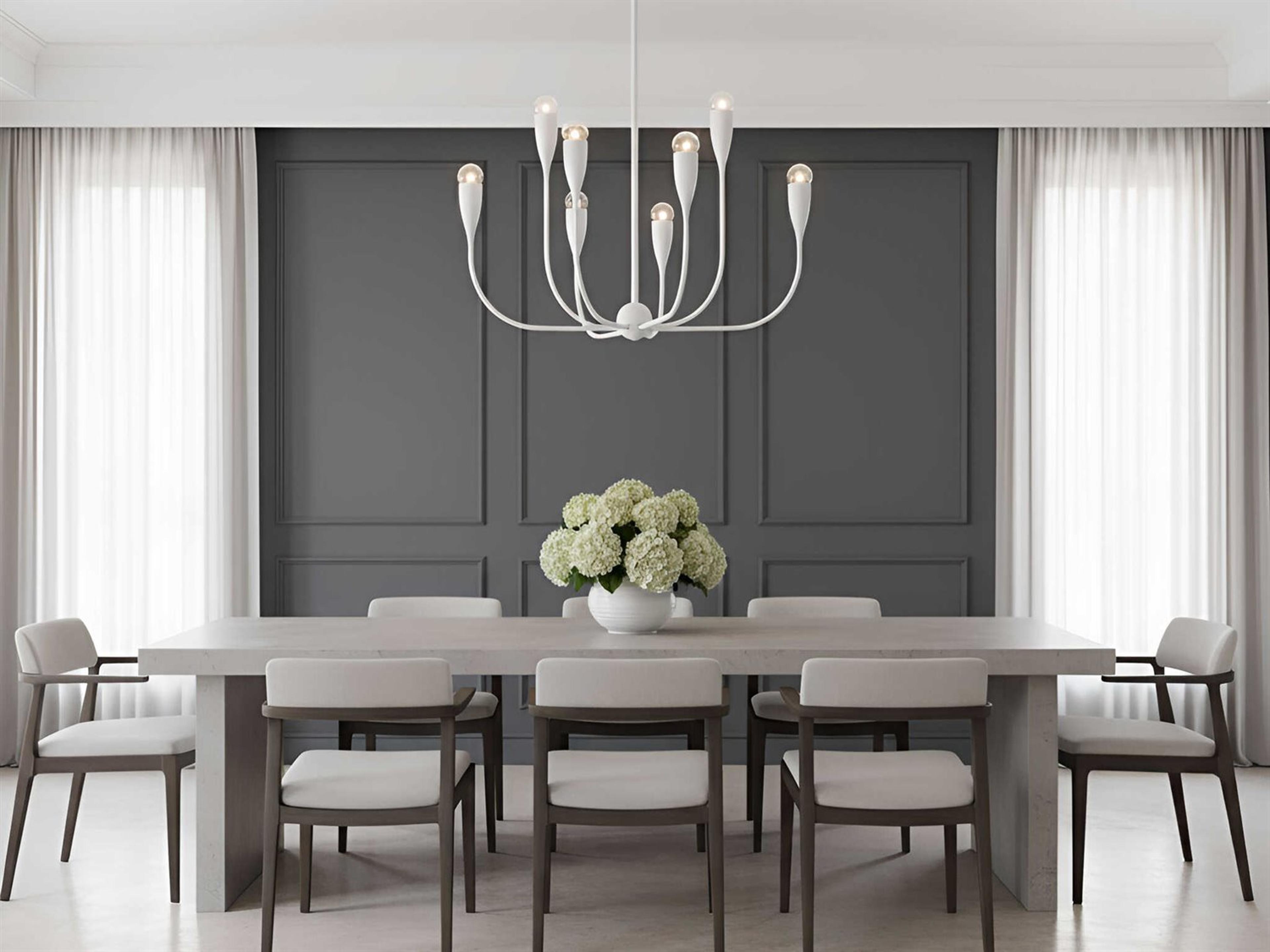 Generation Lighting Maya 8-Light Matte White Chandelier