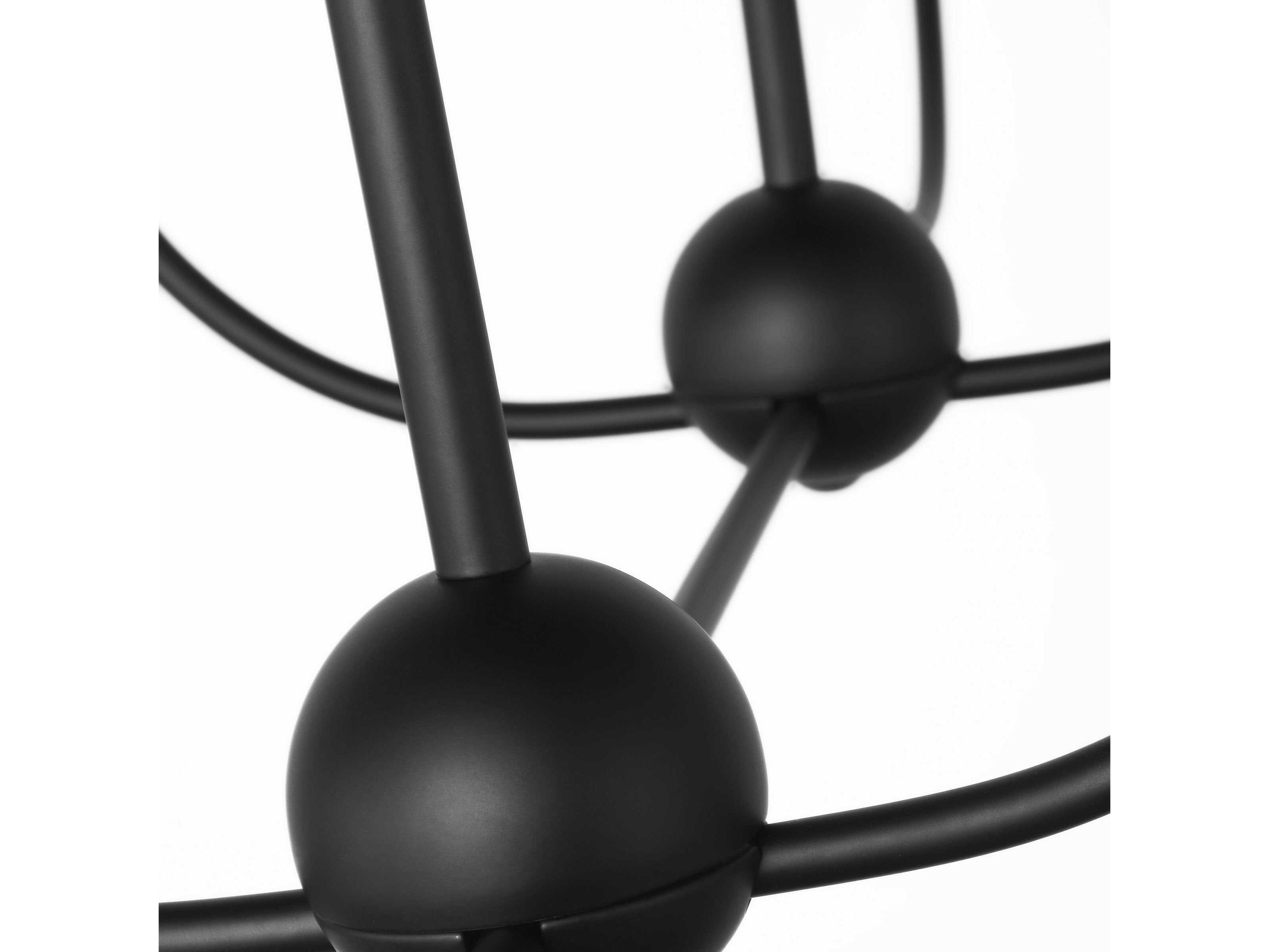 Generation Lighting Maya 6-Light Midnight Black Island Pendant