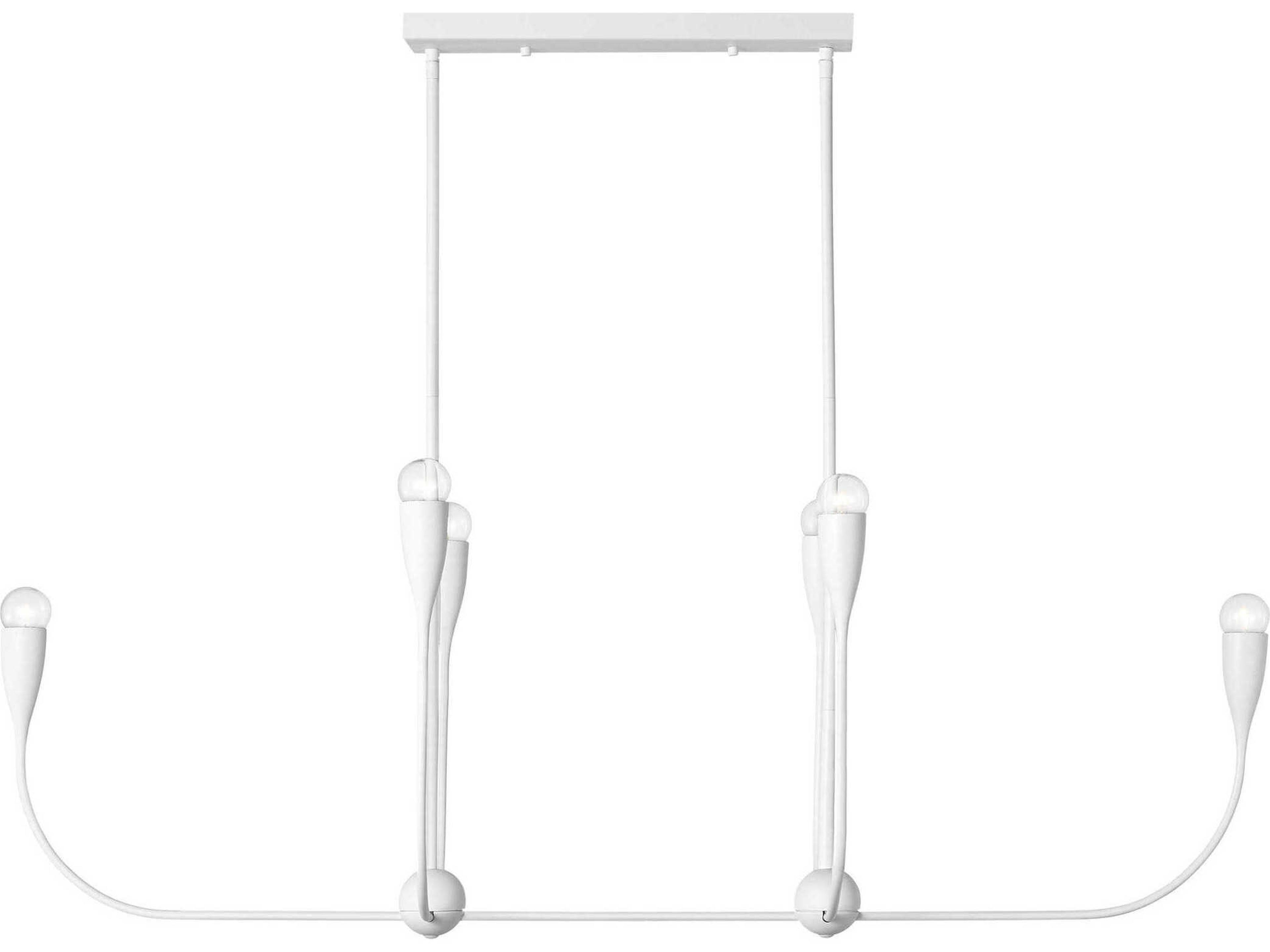 Generation Lighting Maya 6-Light Matte White Island Pendant