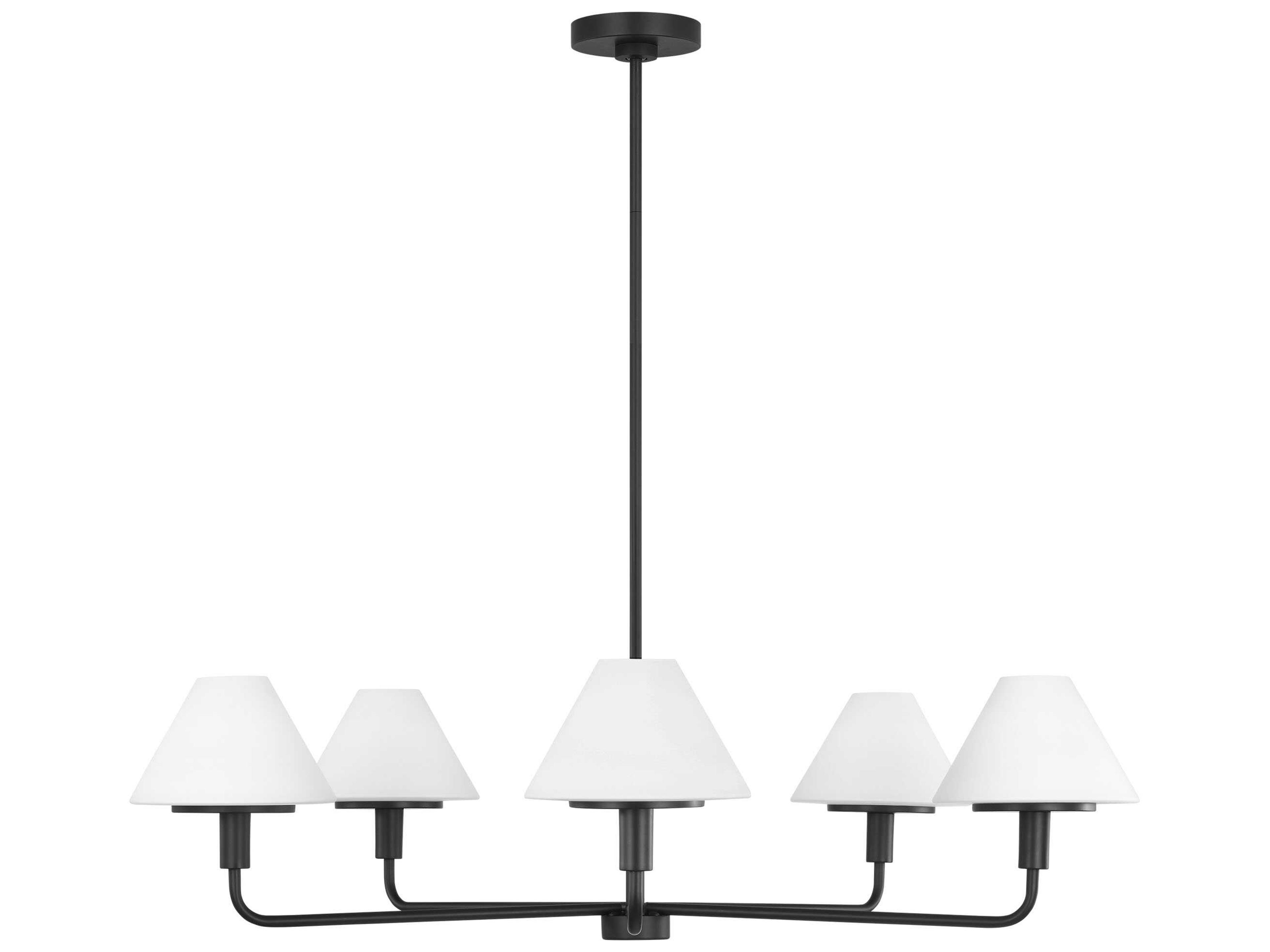 Mendota 5-Light Midnight Black Chandelier