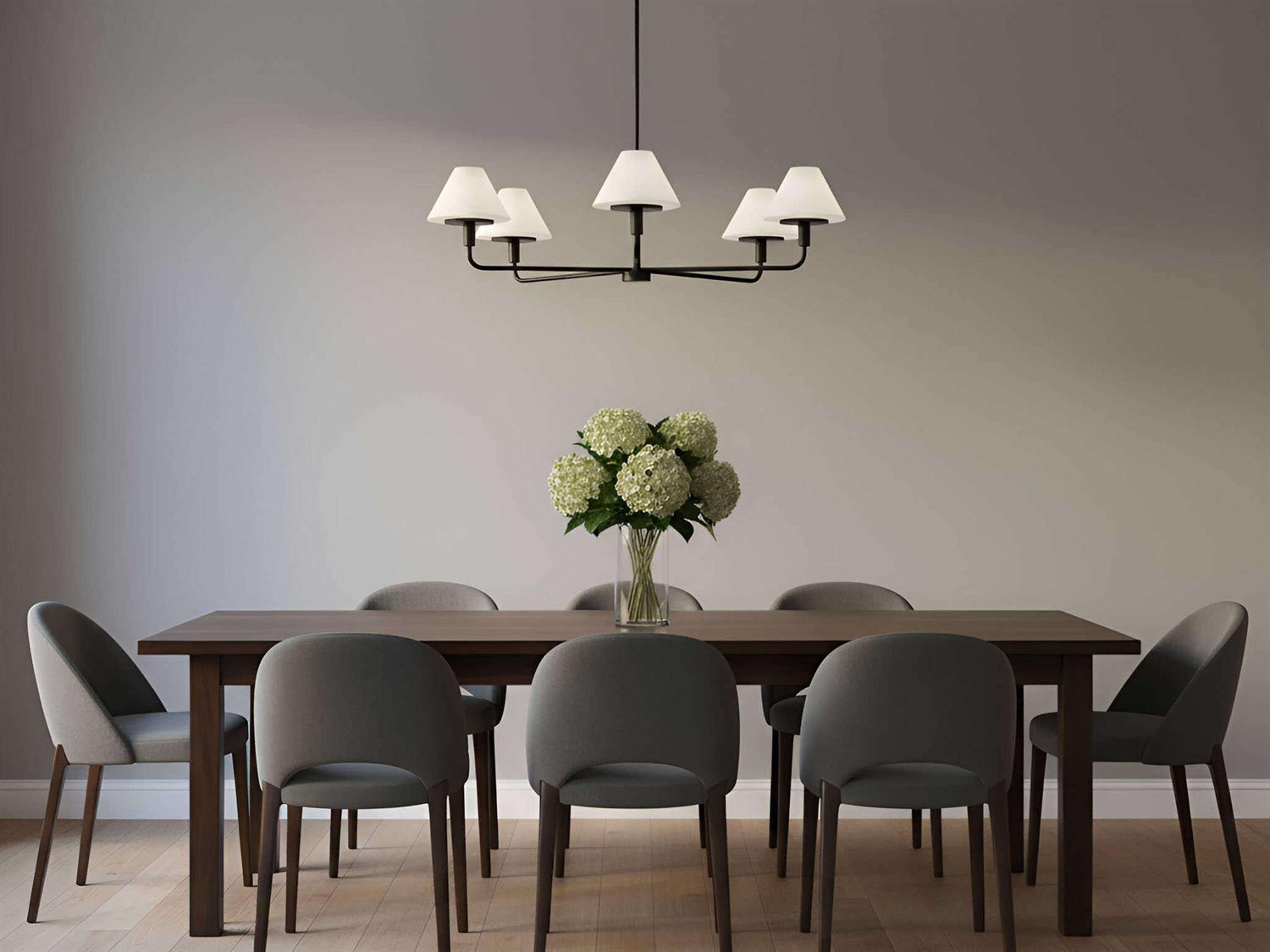 Generation Lighting Mendota 5-Light Midnight Black Chandelier