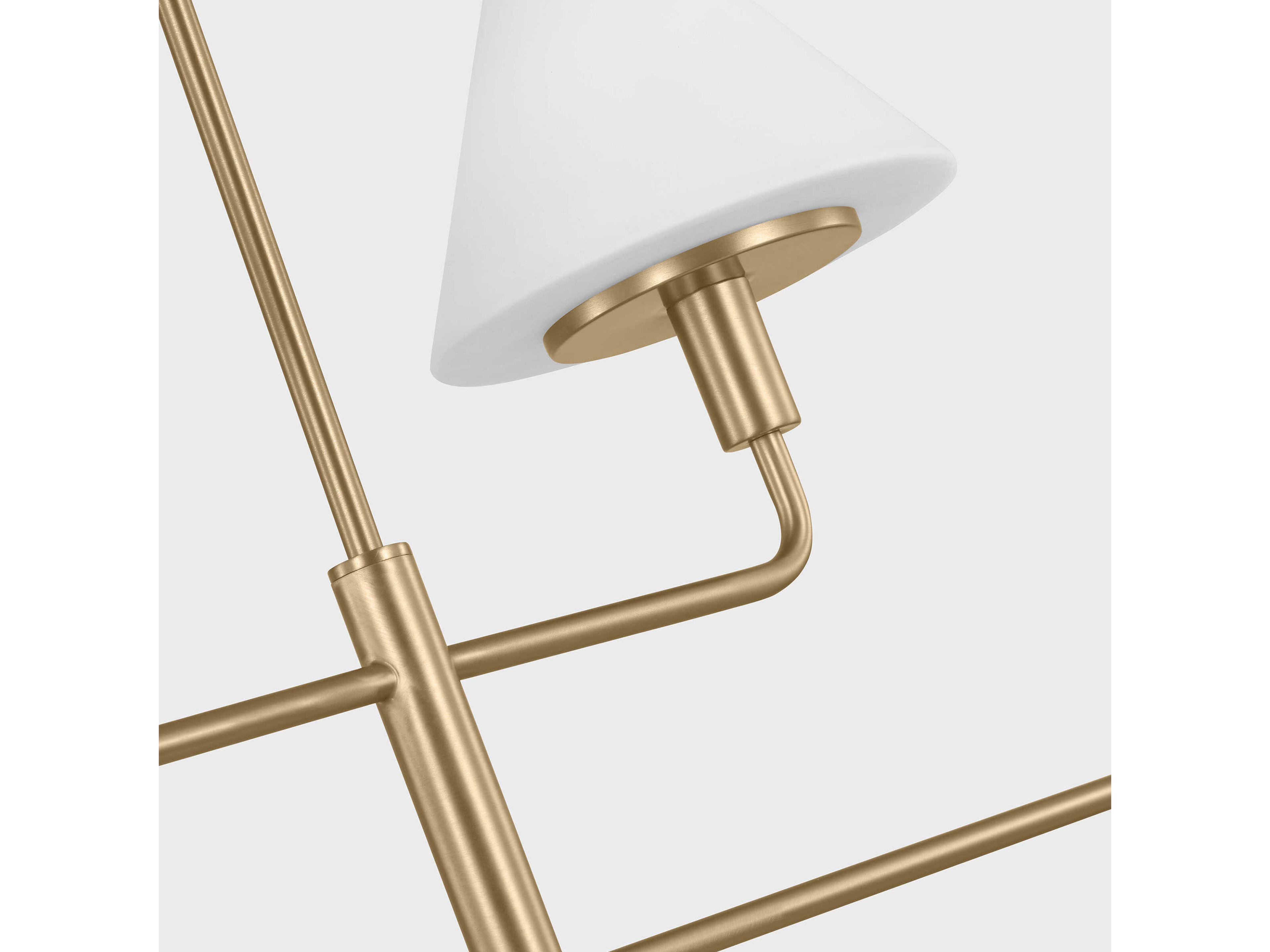 Generation Lighting Mendota 4-Light Satin Brass Chandelier