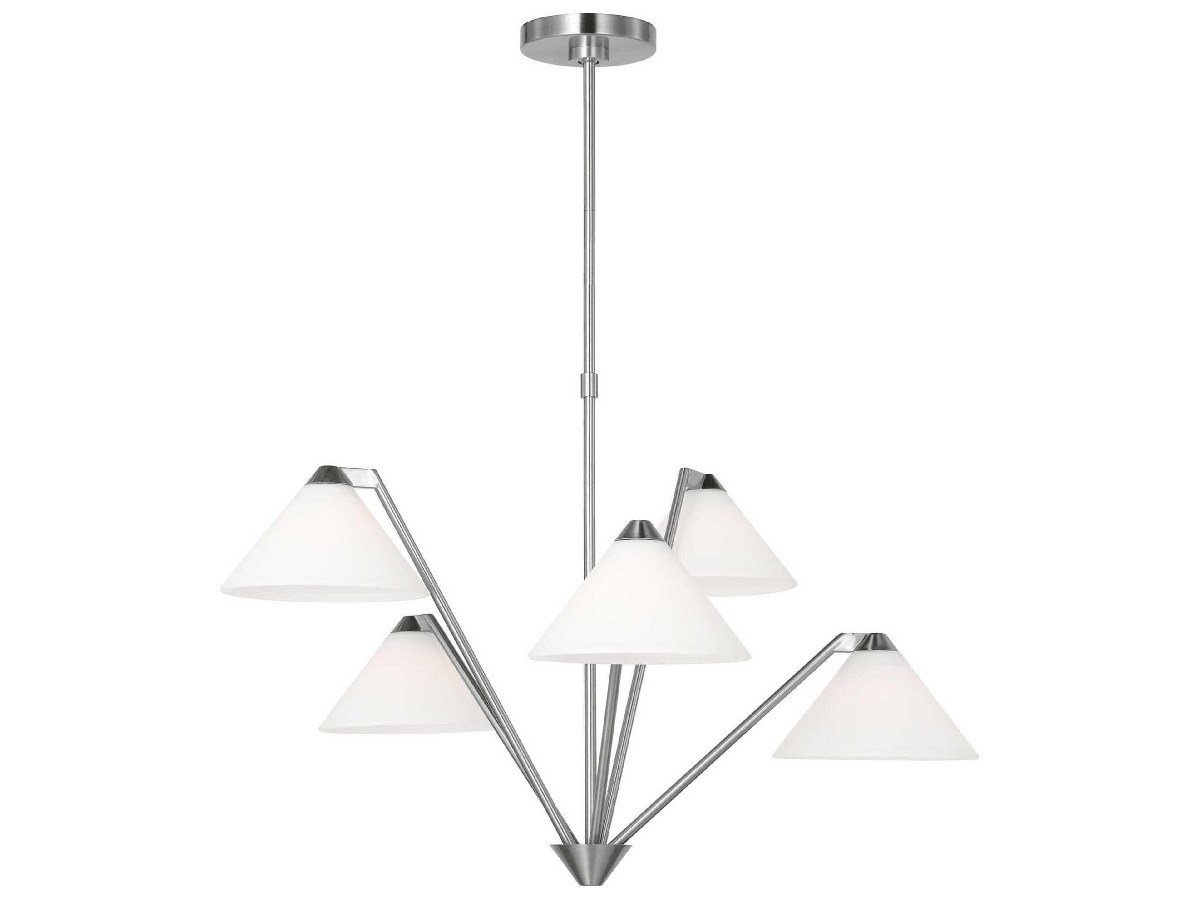 Werley 5-Light Brushed Nickel Chandelier