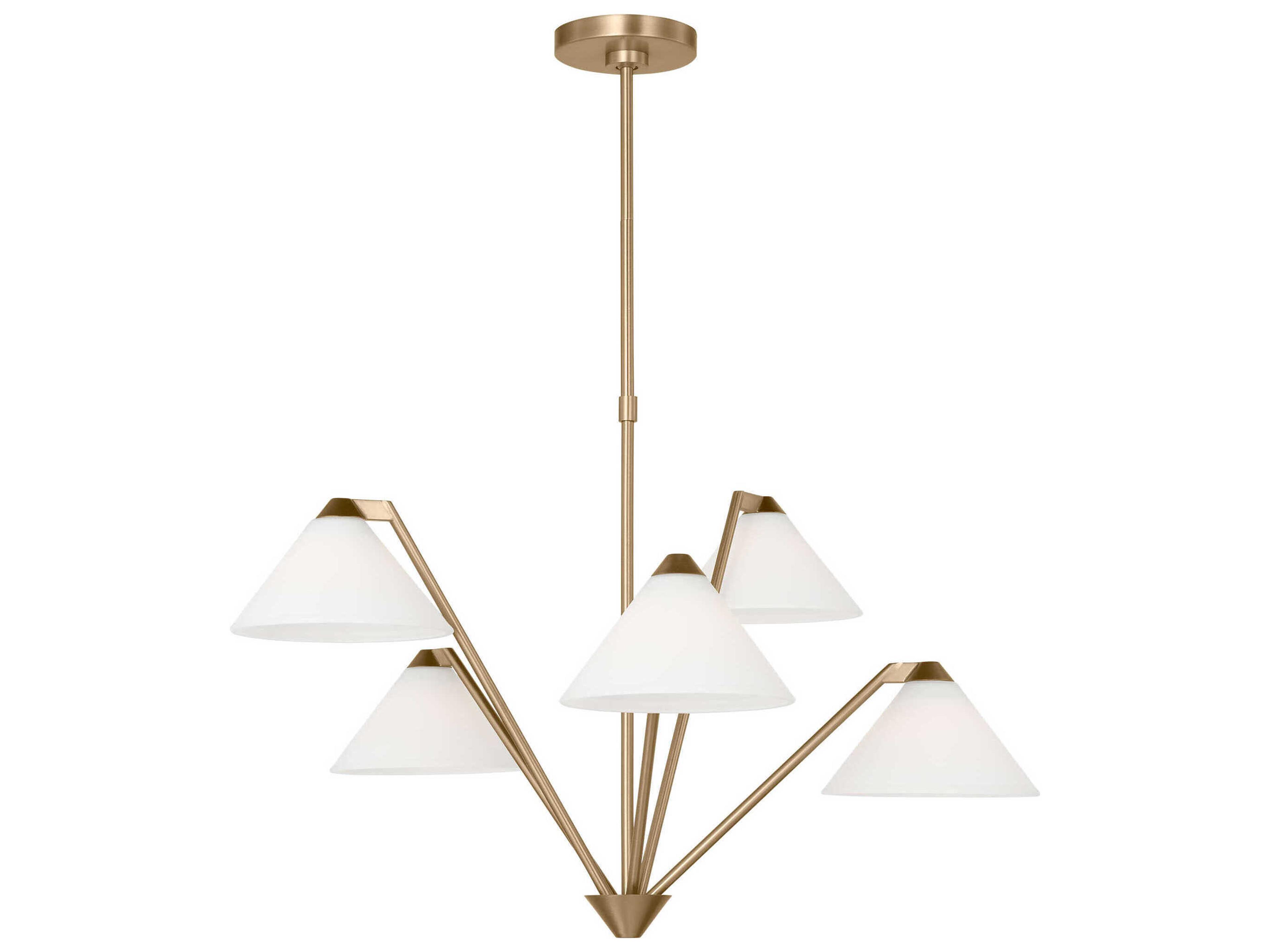 Werley 5-Light Satin Brass Chandelier