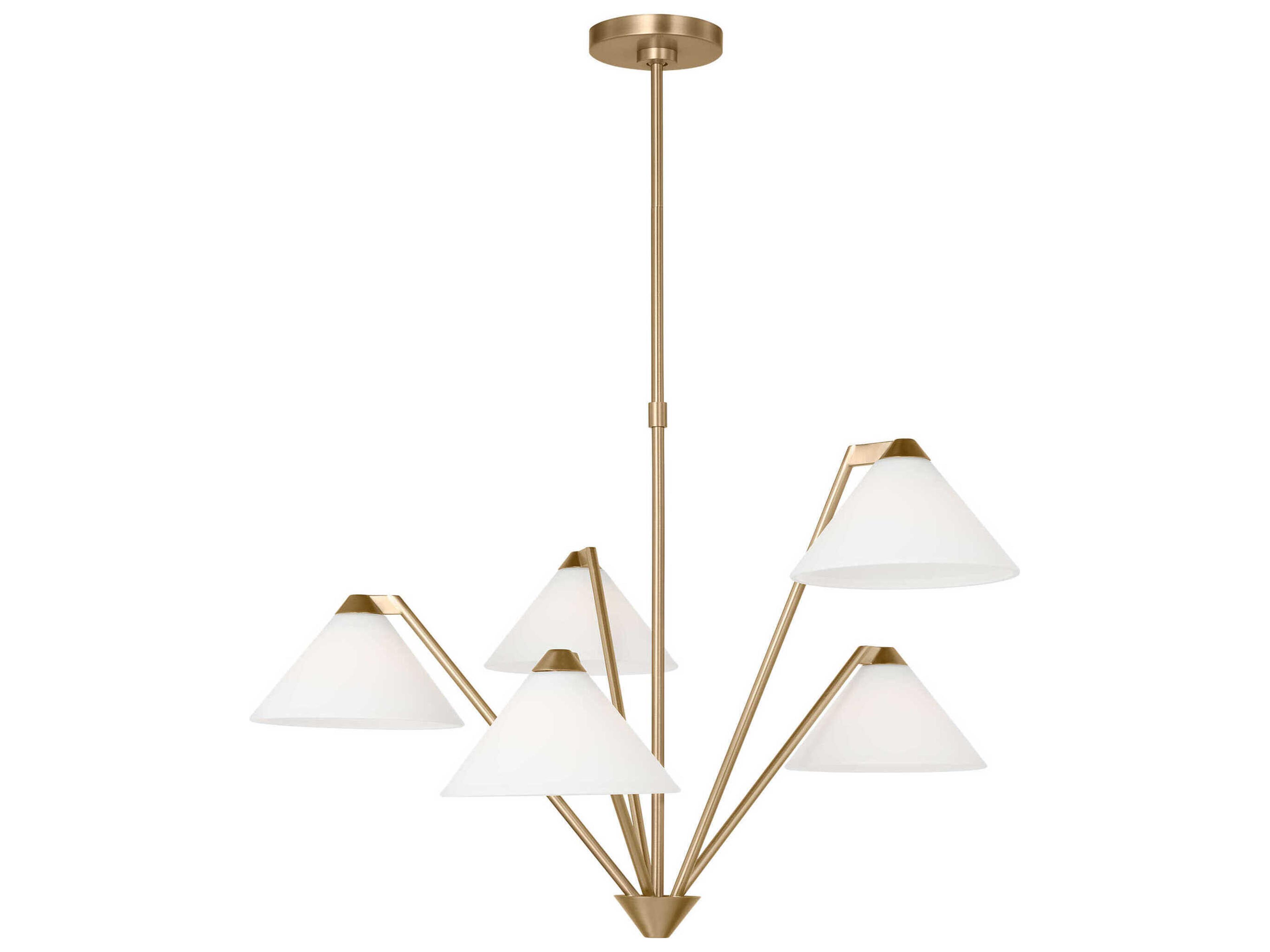 Generation Lighting Werley 5-Light Satin Brass Chandelier