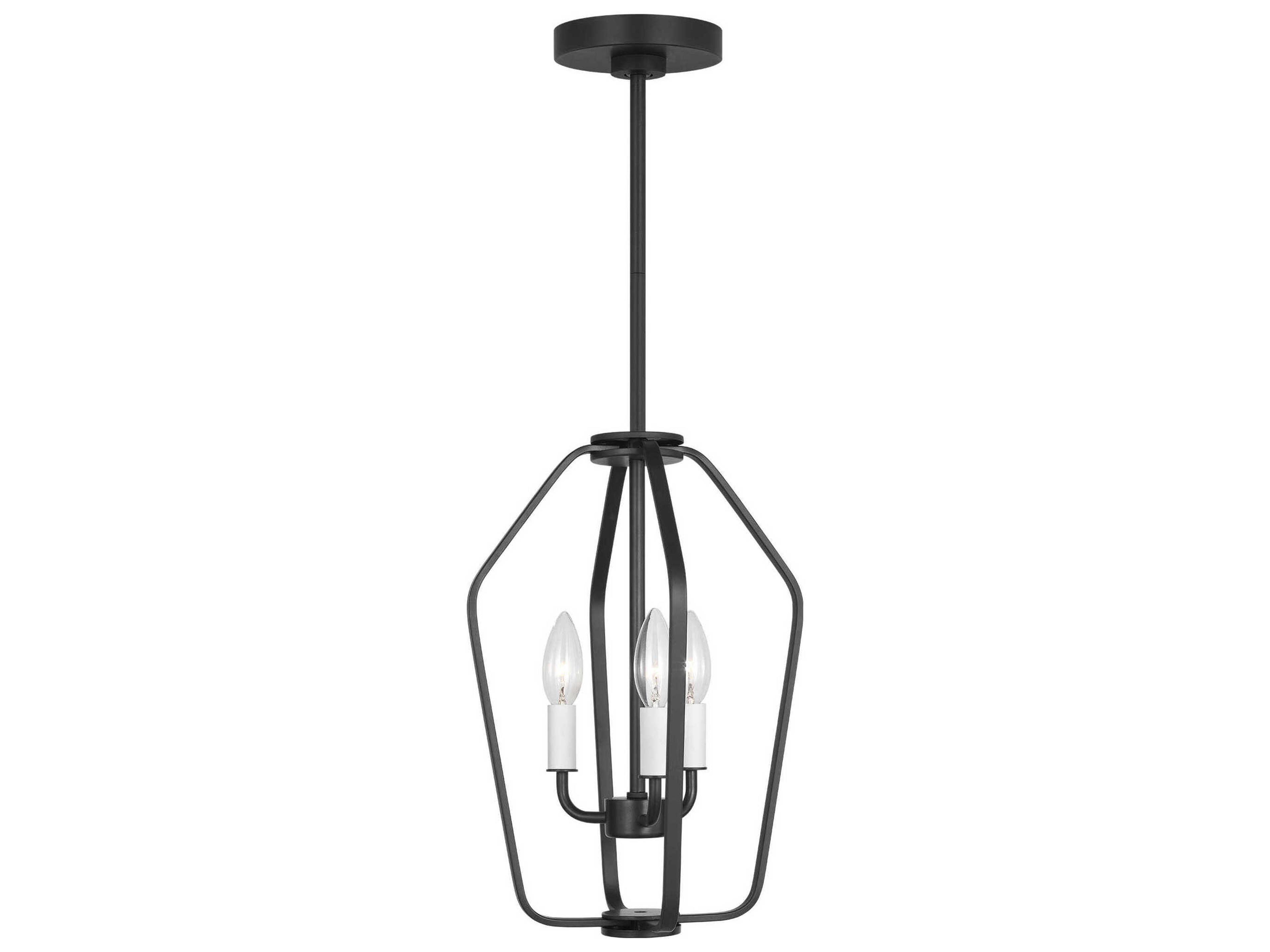 Generation Lighting Kennan 3-Light Midnight Black Chandelier