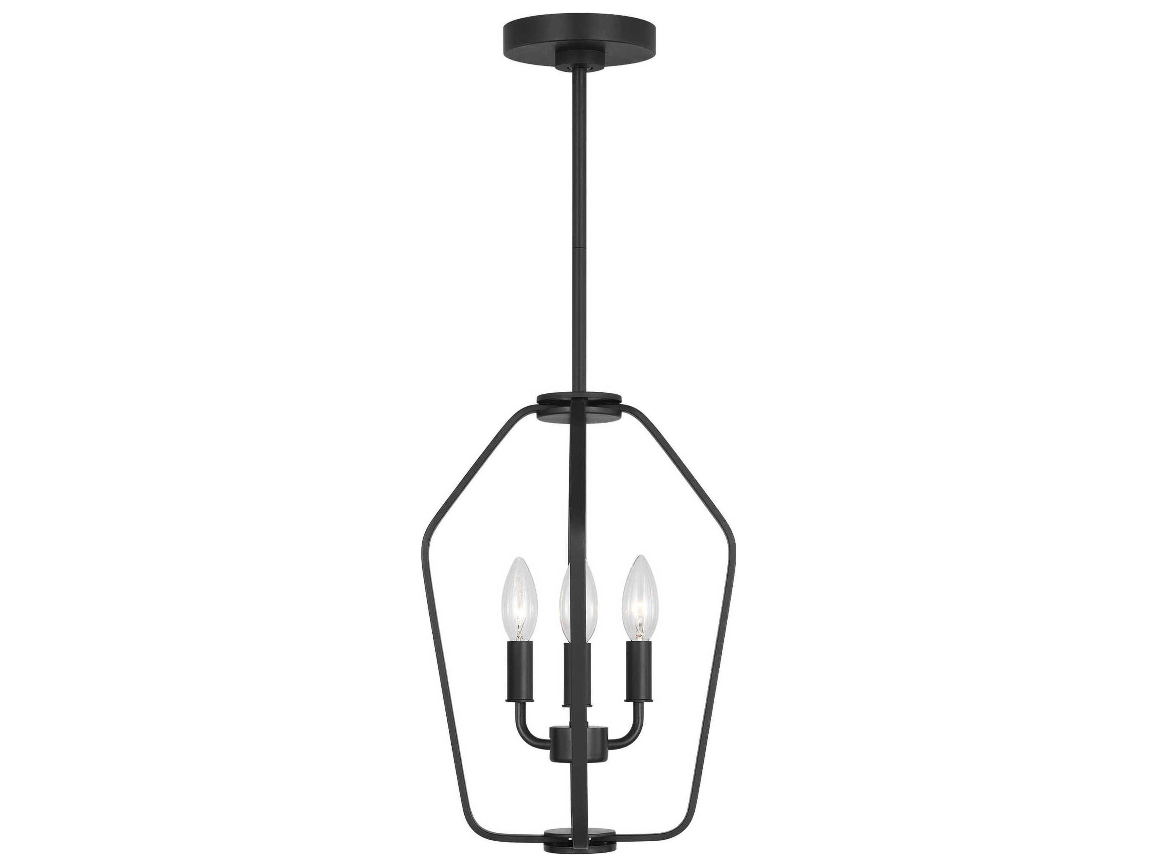 Generation Lighting Kennan 3-Light Midnight Black Chandelier