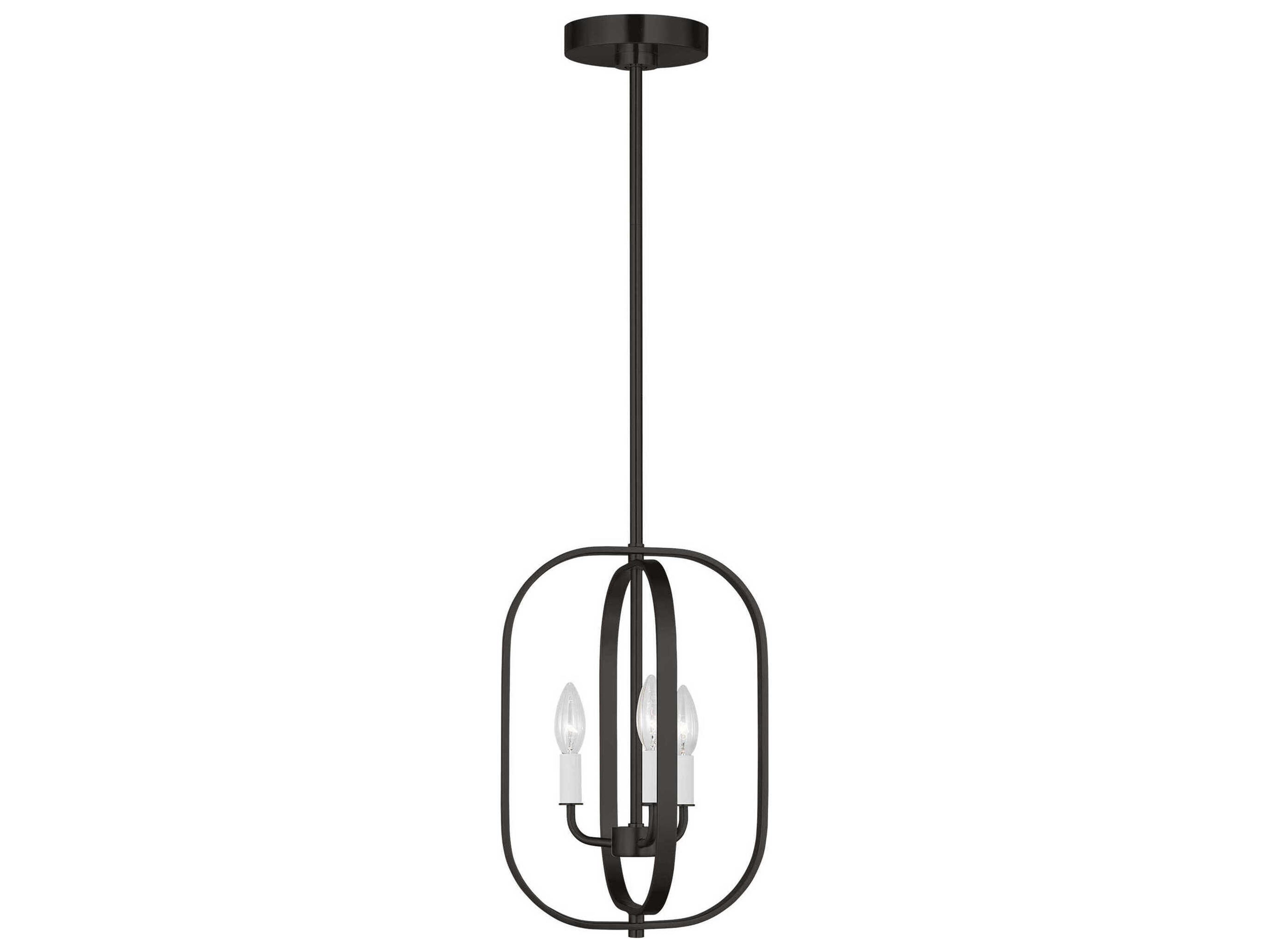Generation Lighting Loretto 3-Light Midnight Black Chandelier